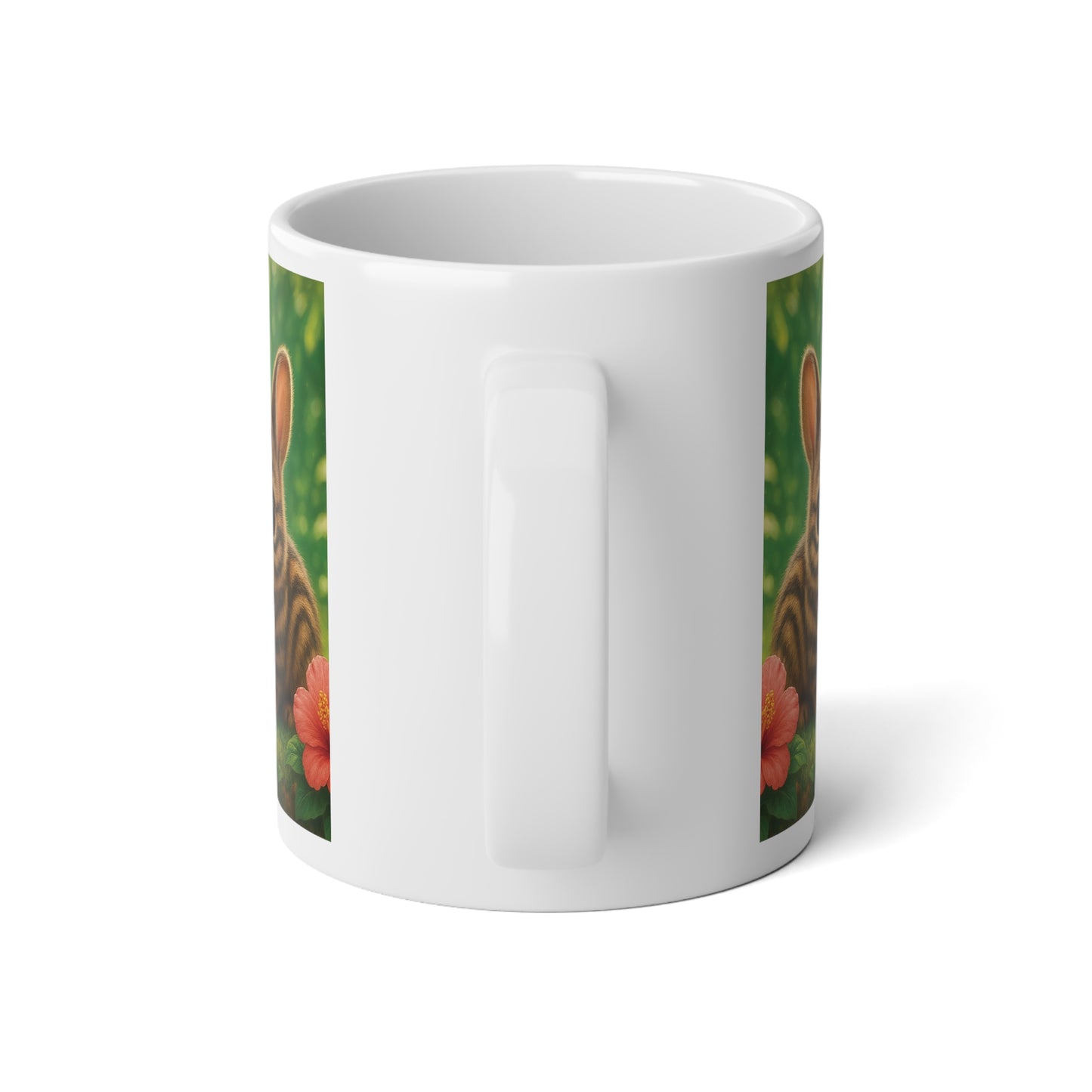Jumbo Mug, 20oz, Baby Sumatran Rabbits | Tropical Coffee Cup
