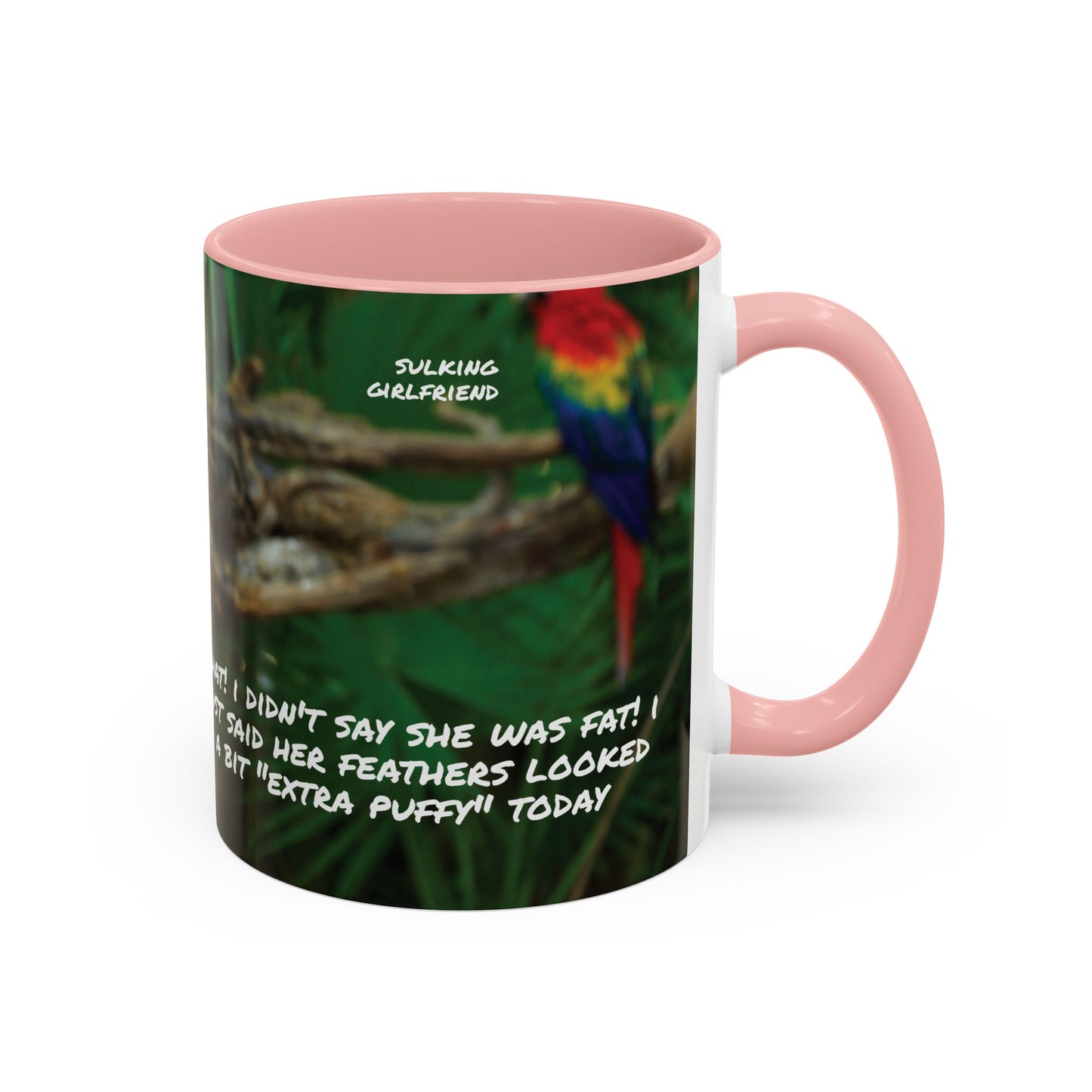 Parrot Accent Coffee Mug (11, 15oz), 8 Colors - Extra Puffy