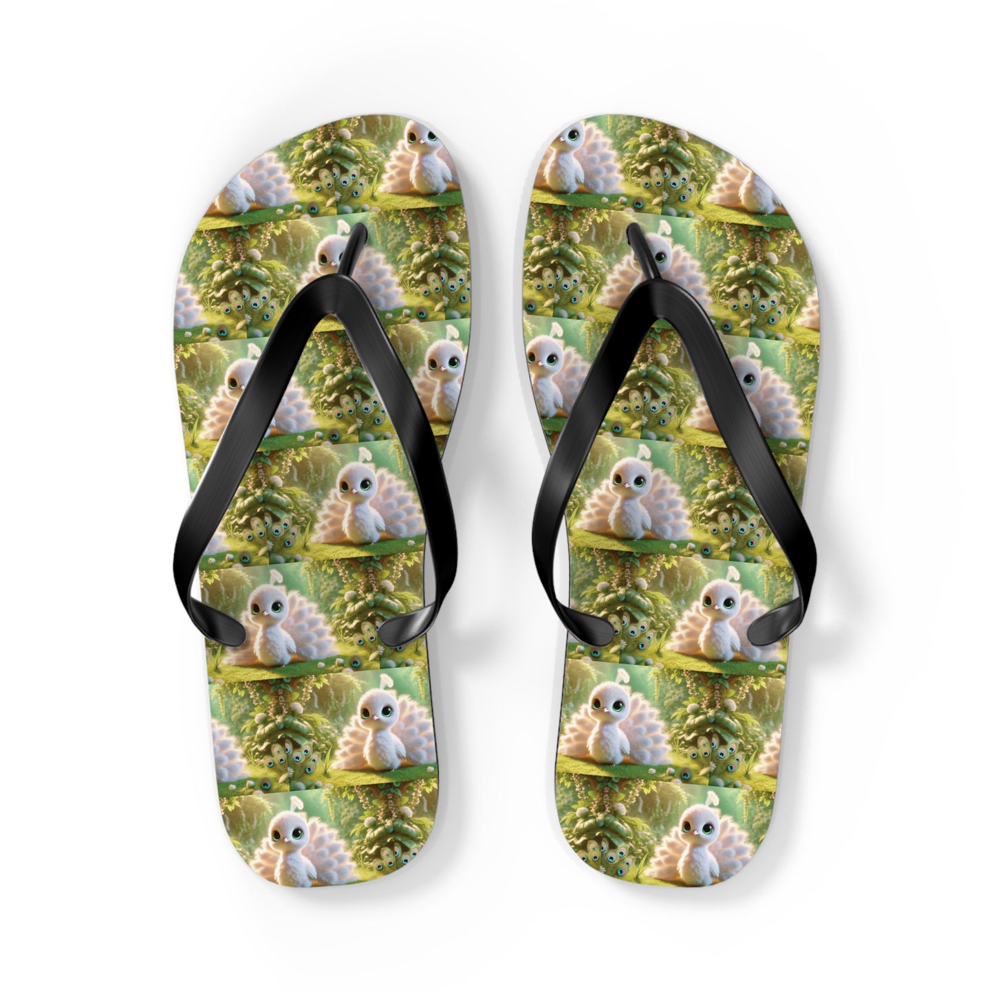 Flip Flops - Baby White Peacock