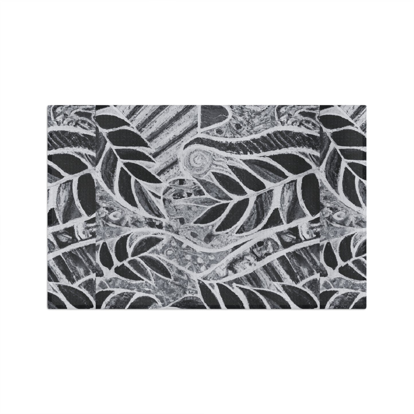 Microfiber Coffee/Tea Towel — Black & White Amazon Whimsy