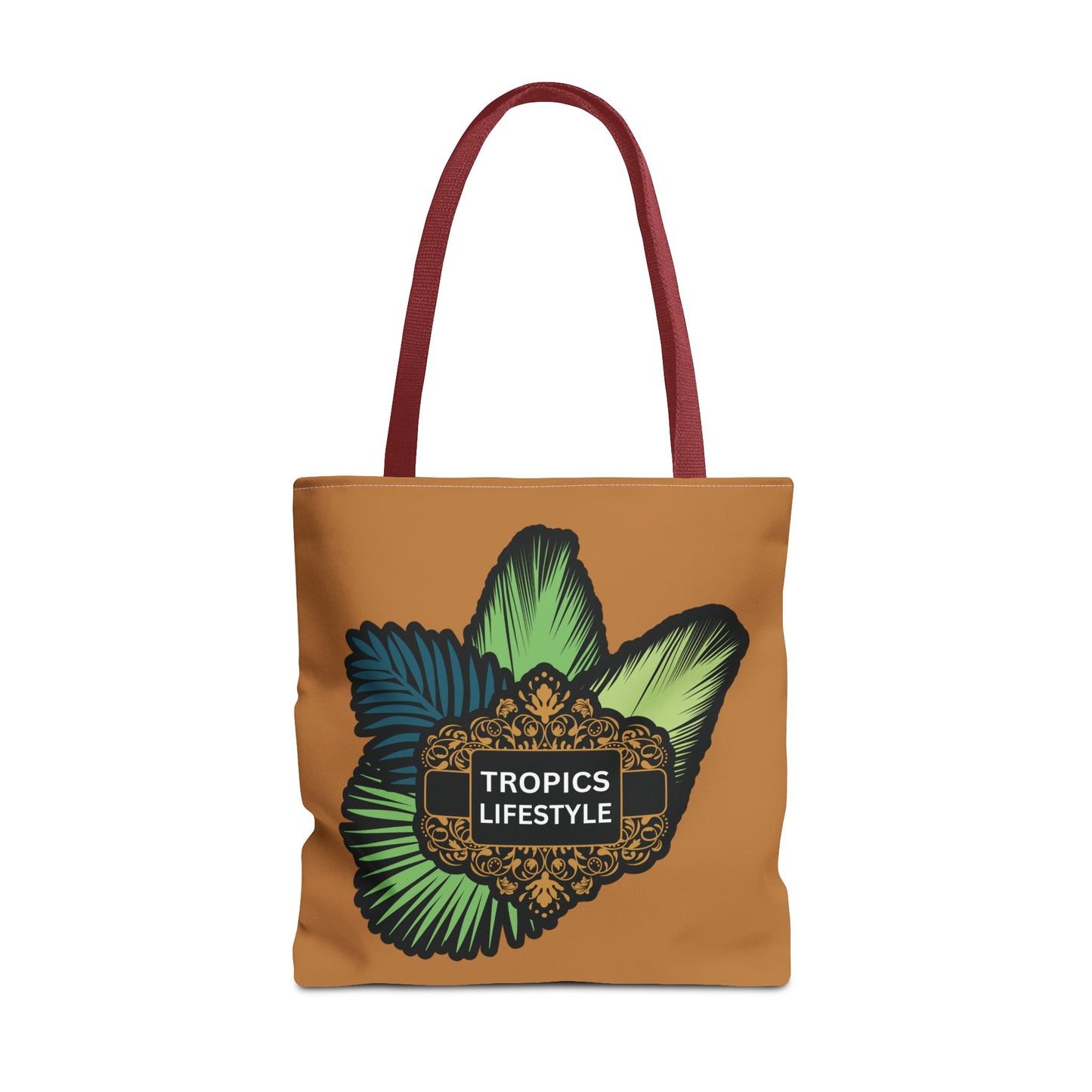 Elegant Tropics Lifestyle Logo Tote Bag - 3 Sizes, Lt. Brown