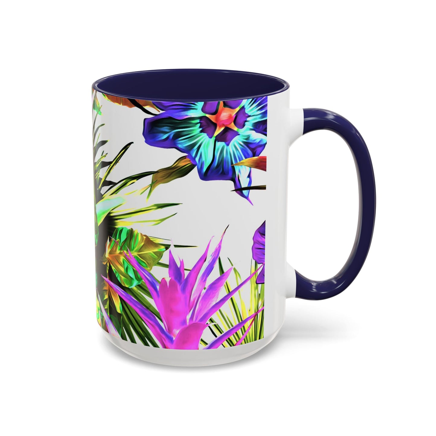 Accent Coffee Mug (11, 15oz), Plant Palooza, white / Various Colors