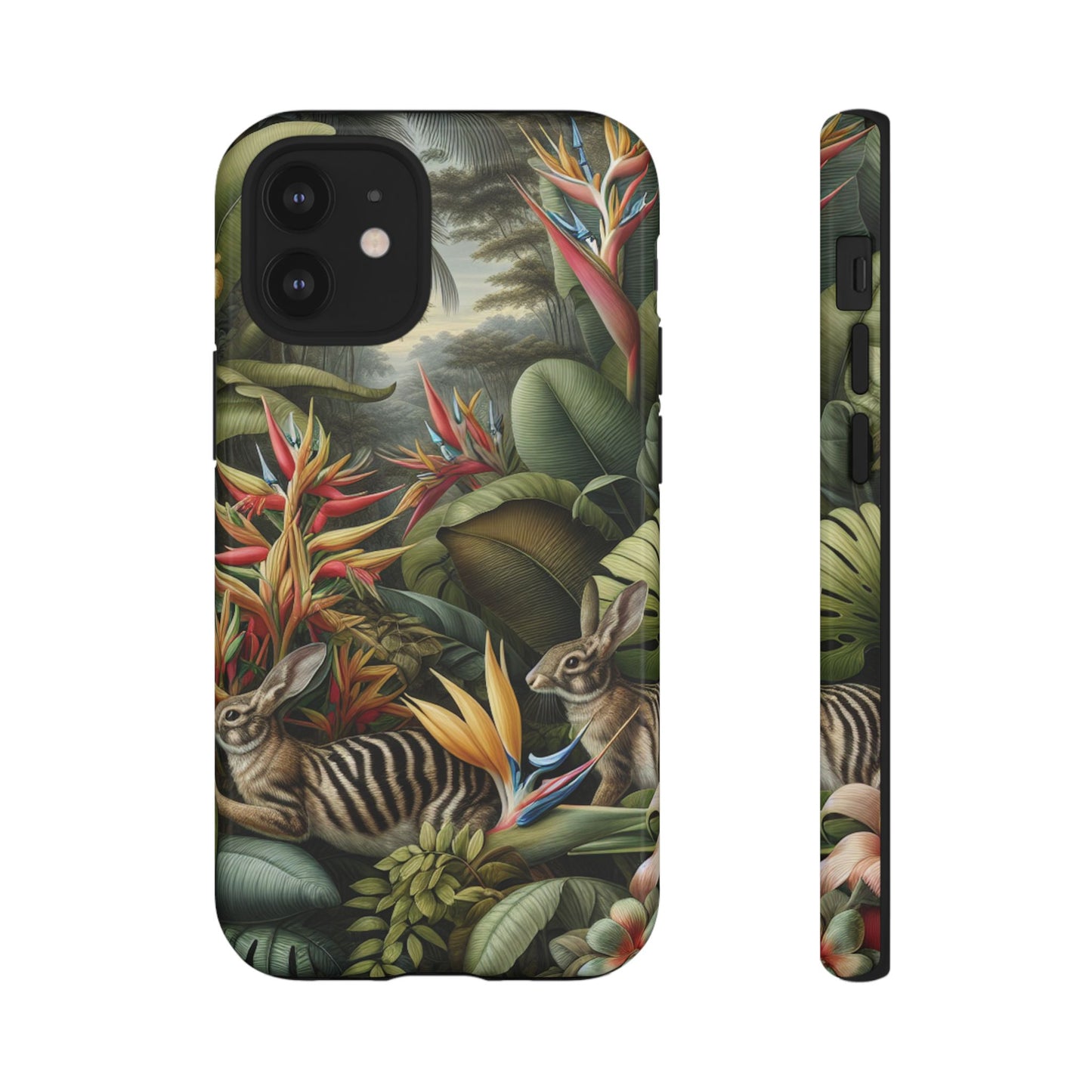 Rainforest Rabbit Outing Phone Case - Tough Cases with Summer Vibe