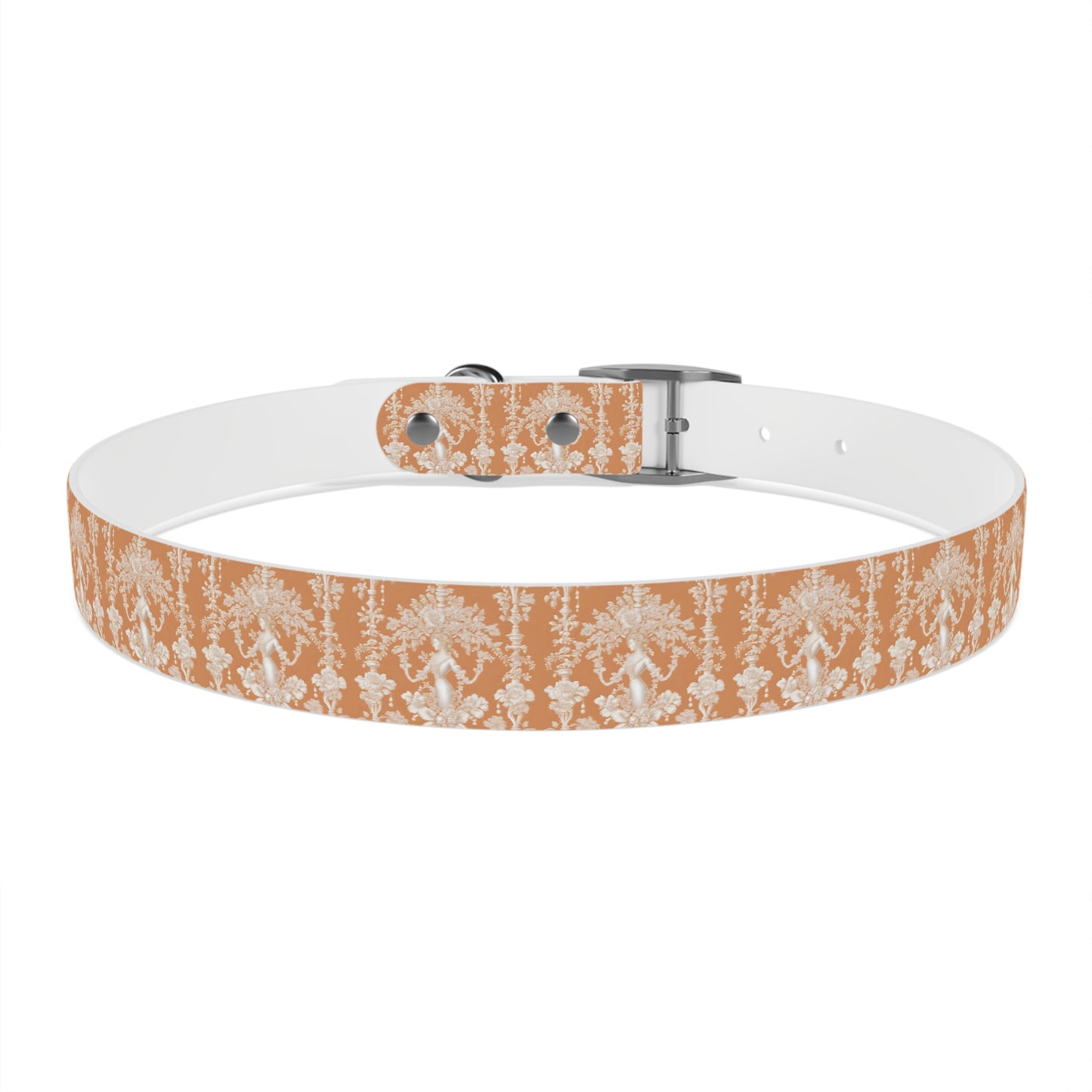 Dog Collar - Pearl Lady Toile, melon