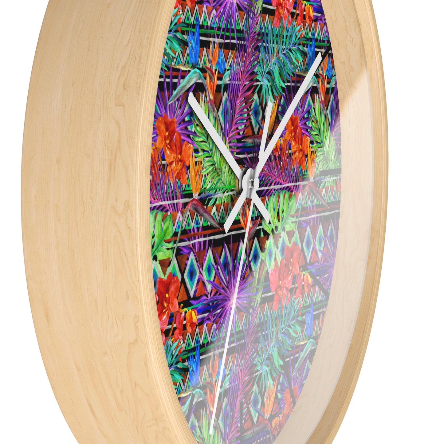 Neon Jungle Wall Clock - Perfect for Tropical Lifestyle Lovers