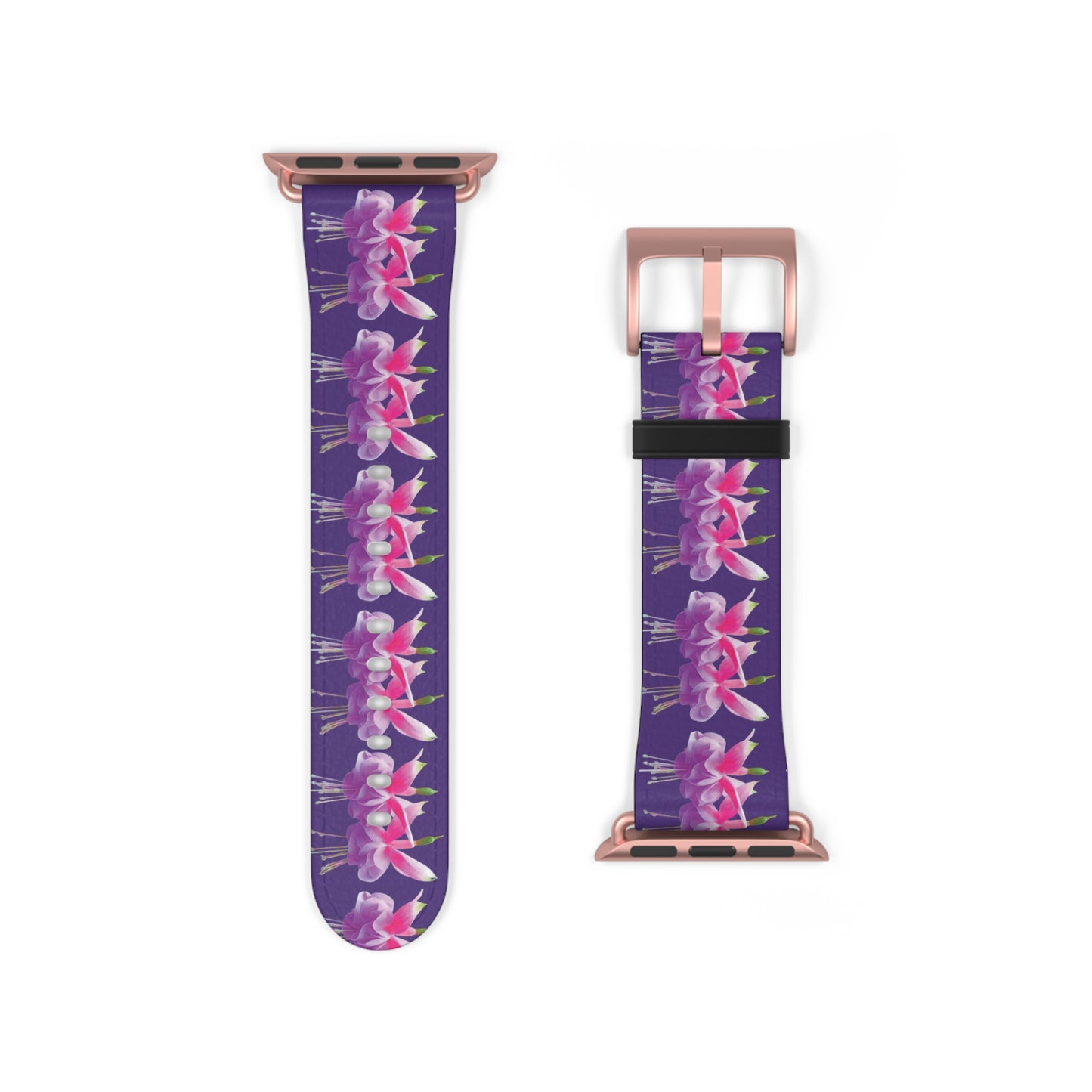 Apple Watch Band - Two Fuchsias, purple