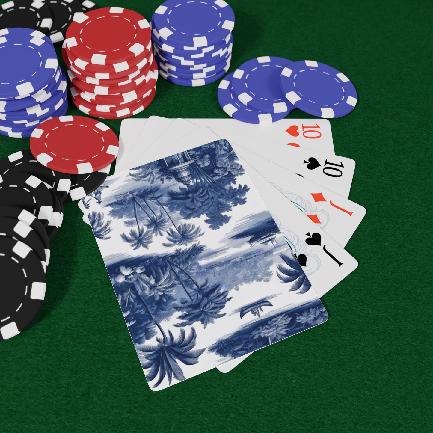 Poker Playing Cards - My Last Voyage Toile Design