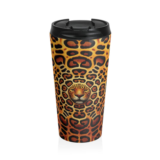 15 oz. Stainless Steel Travel Mug / Jaguar Kaleidoscope