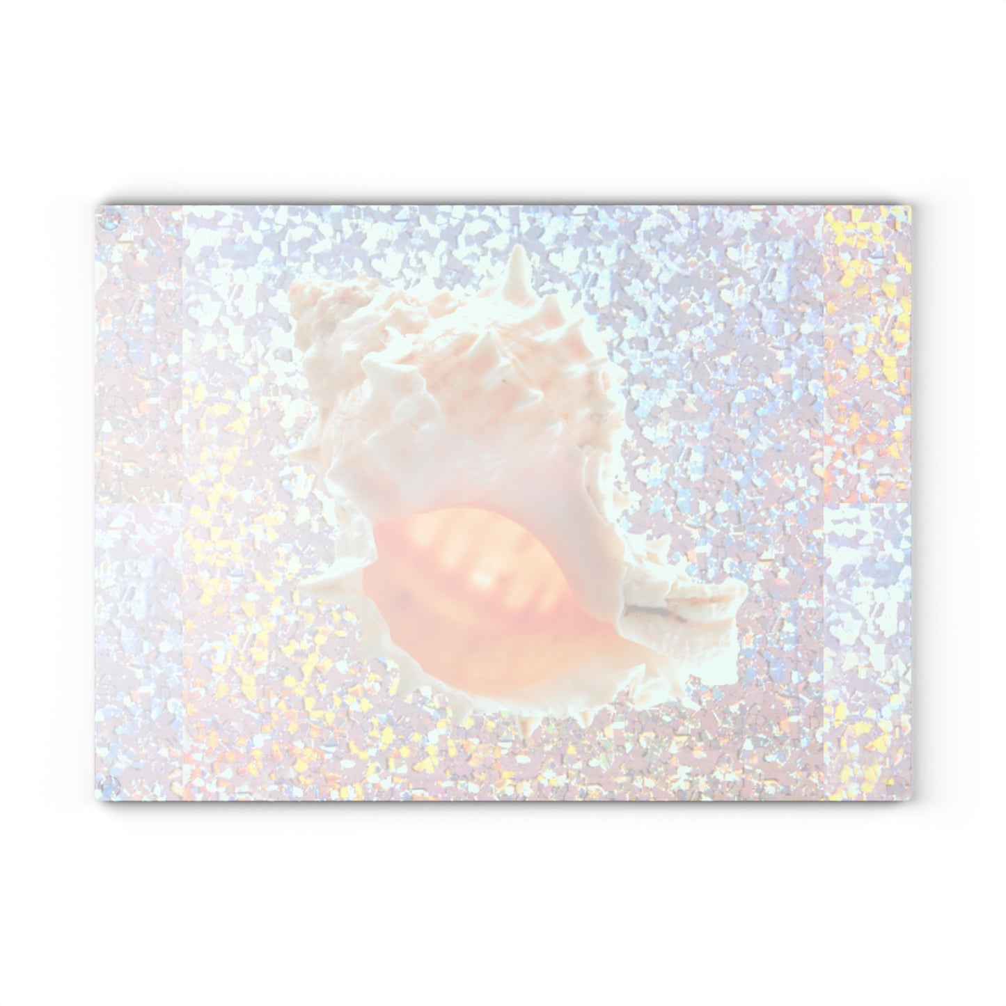 Glass Cutting Board, 2 sizes - Disco Conch