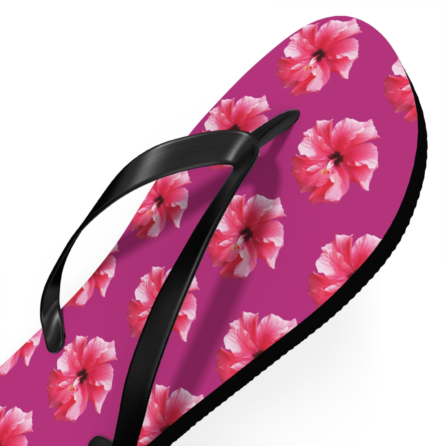 Flip Flops - Pink Hibiscus/Pink