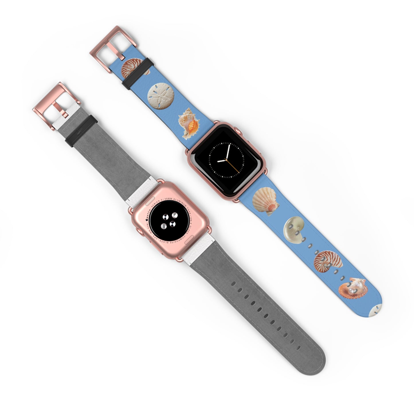 Apple Watch Band - Mixed REAL Seashells/Lt. Blue