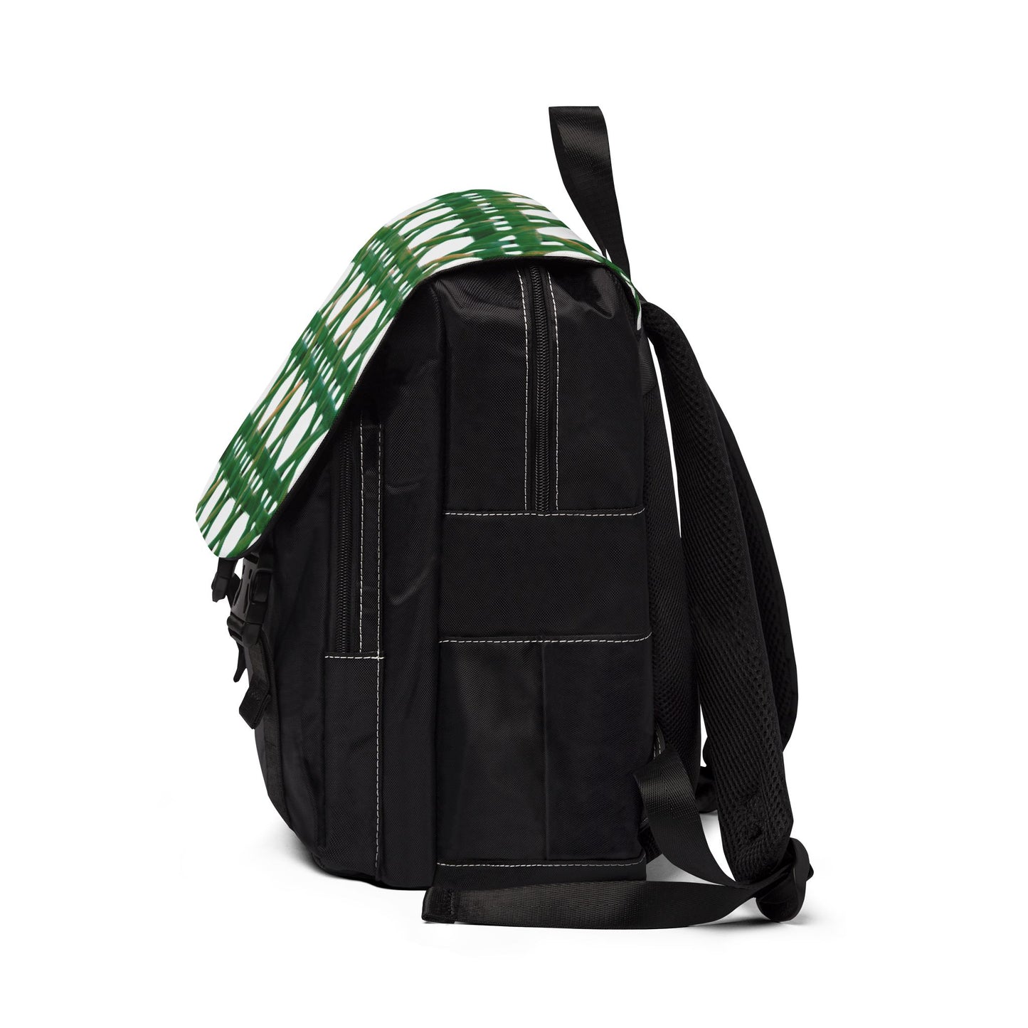 Tropical Casual Backpack - Perfect for Everyday Adventures / Beach Chair Wicker, Green