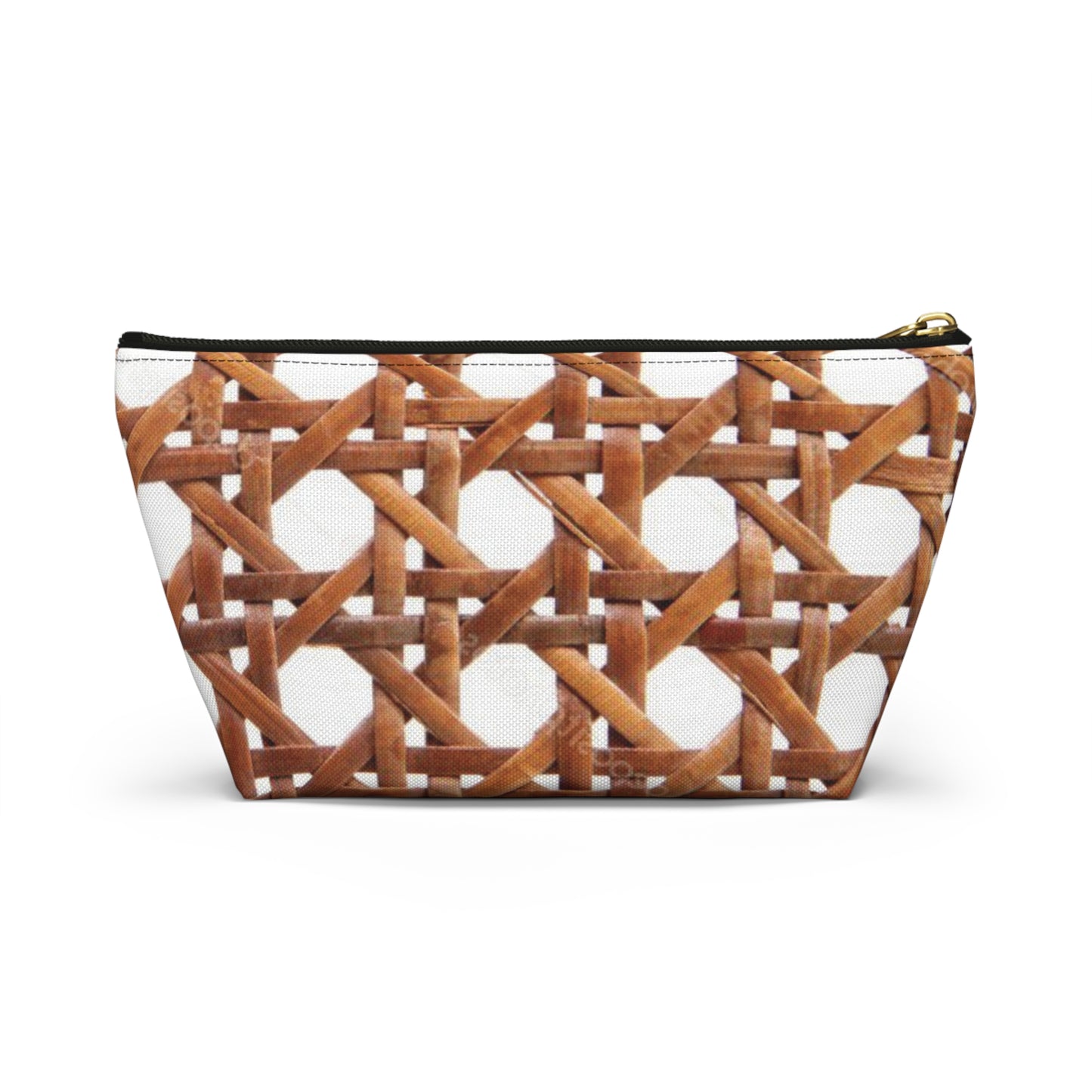 Tropical Accessory Pouch, 2 sizes | Makeup Bag | Perfect for Travel & Everyday Use / Beach Chair Wicker, Brown