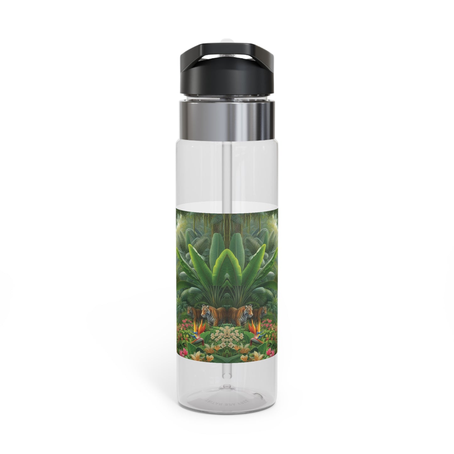 Tropical 20oz Tritan Sport Water Bottle -  Leakproof, Lightweight, BPA-Free / Hidden Rabbits