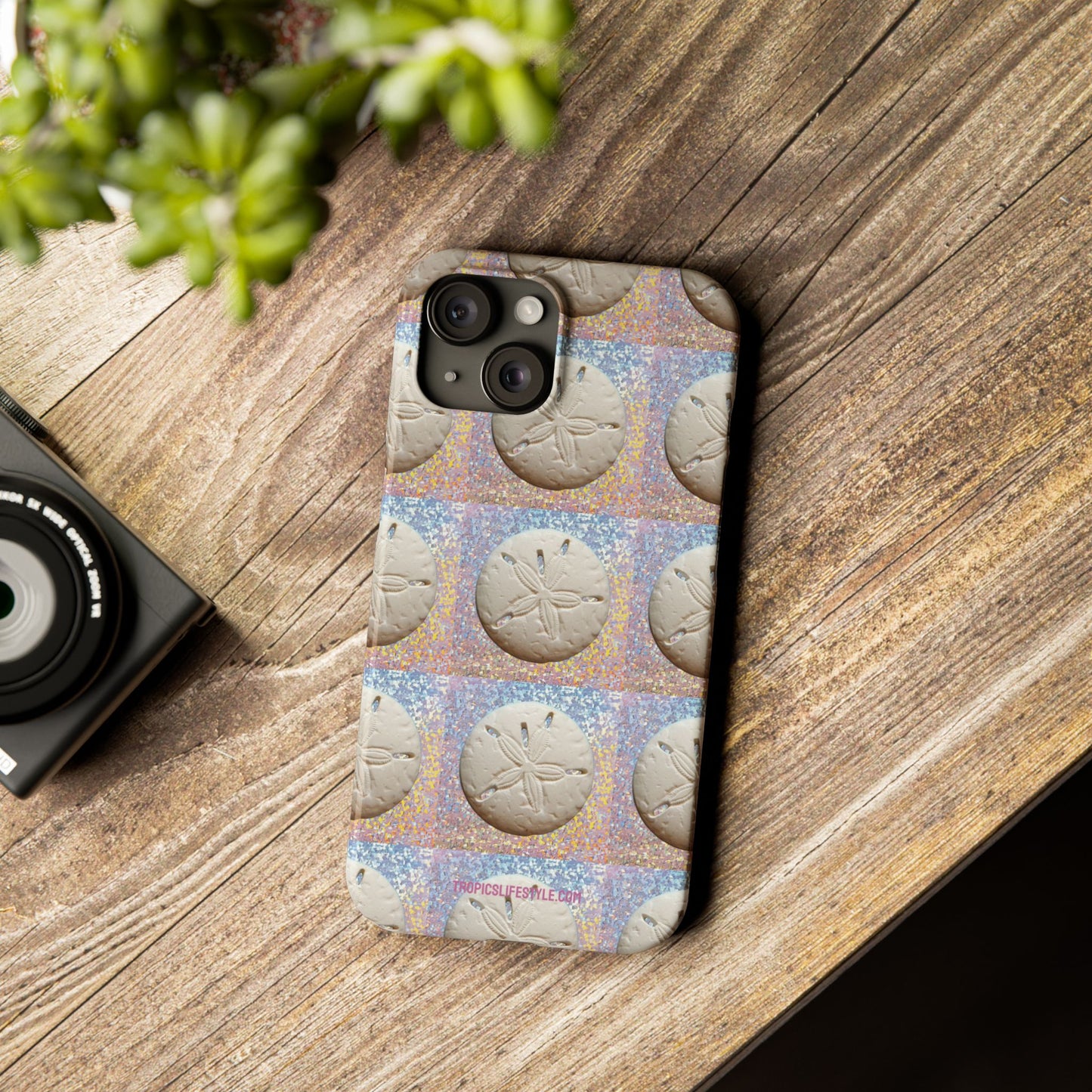 Slim Phone Cases - Disco Sand Dollar