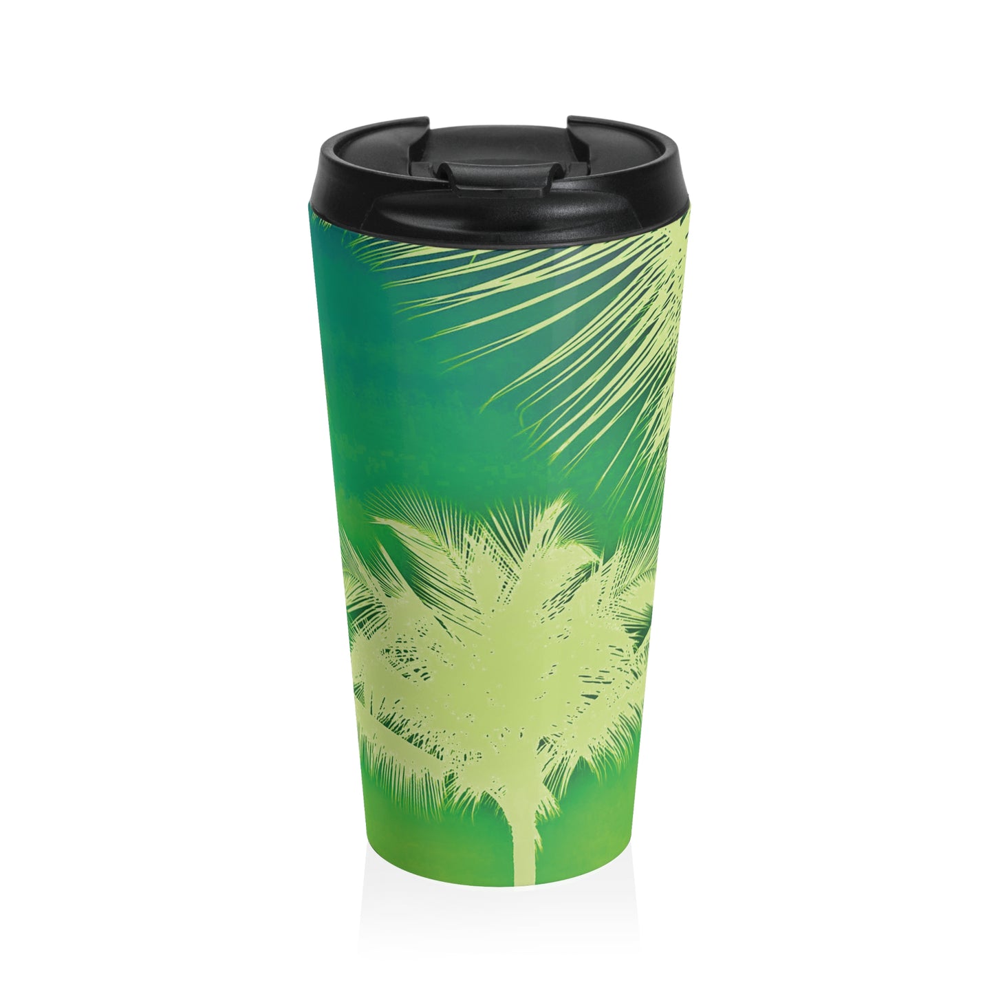15 oz. Stainless Steel Travel Mug / Palm Glow Glow Green