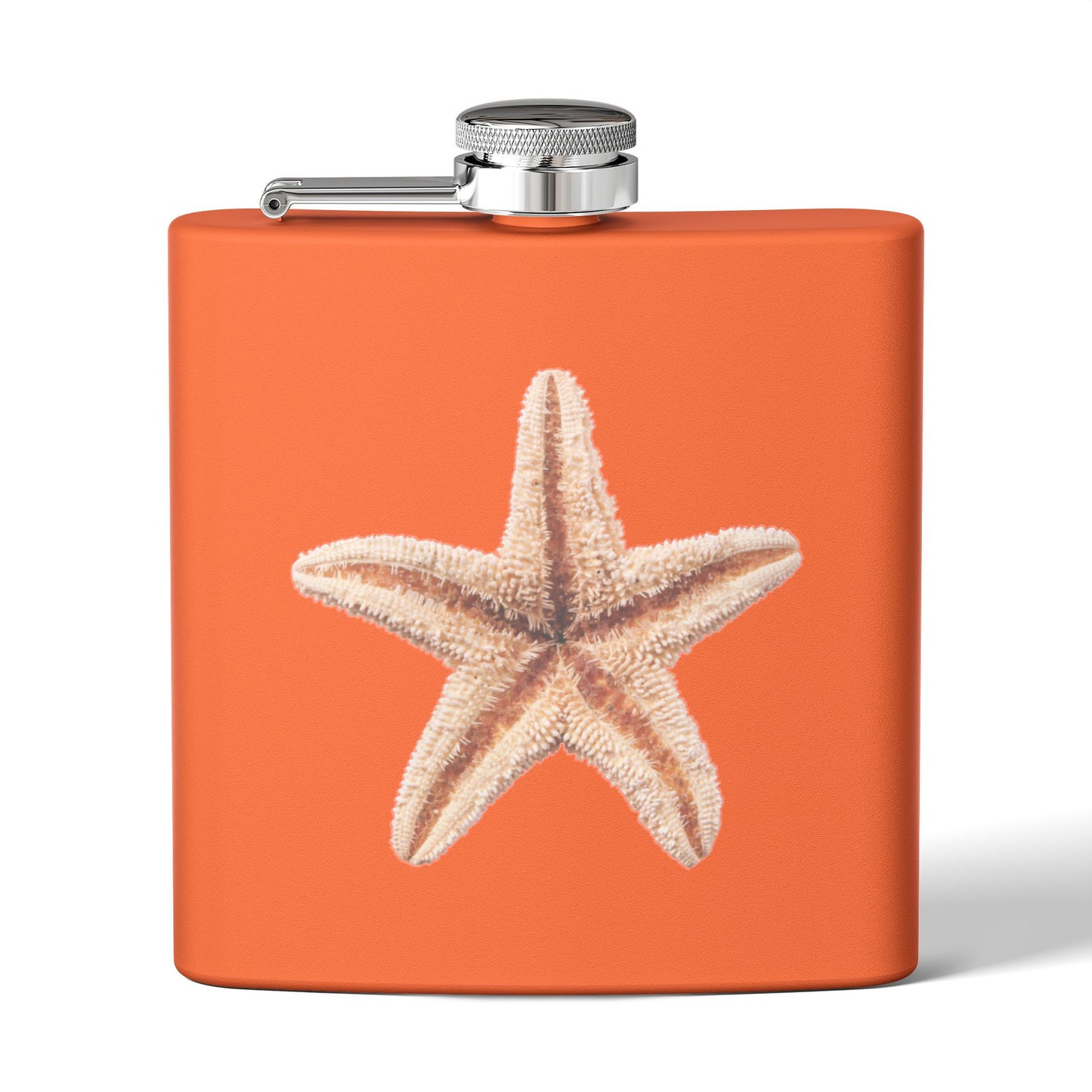 Tropical Stainless Steel 6 oz. Flask, Many Colors  – Real Starfish