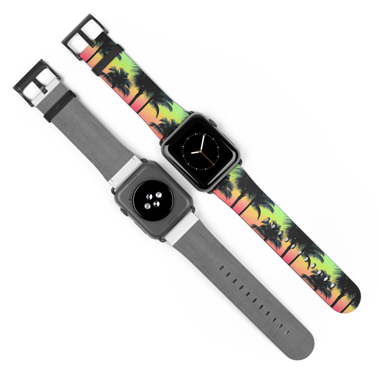 Apple Watch Band - Tropical Palm Glow Sangria