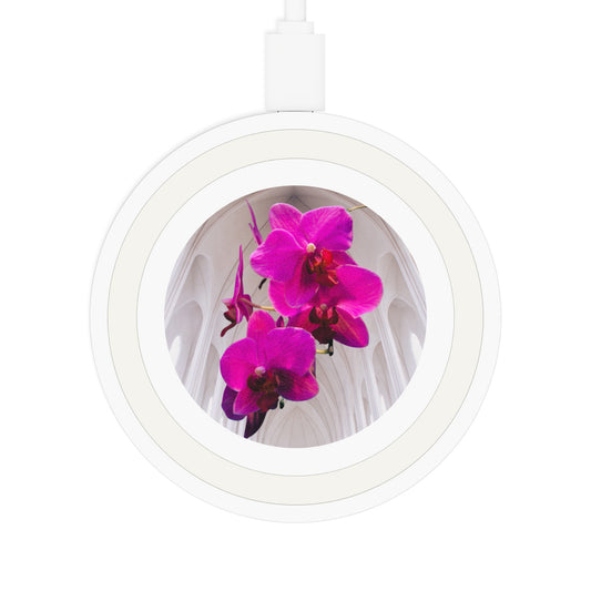 Quake Wireless Charging Pad - Purple Orchids / Gothic