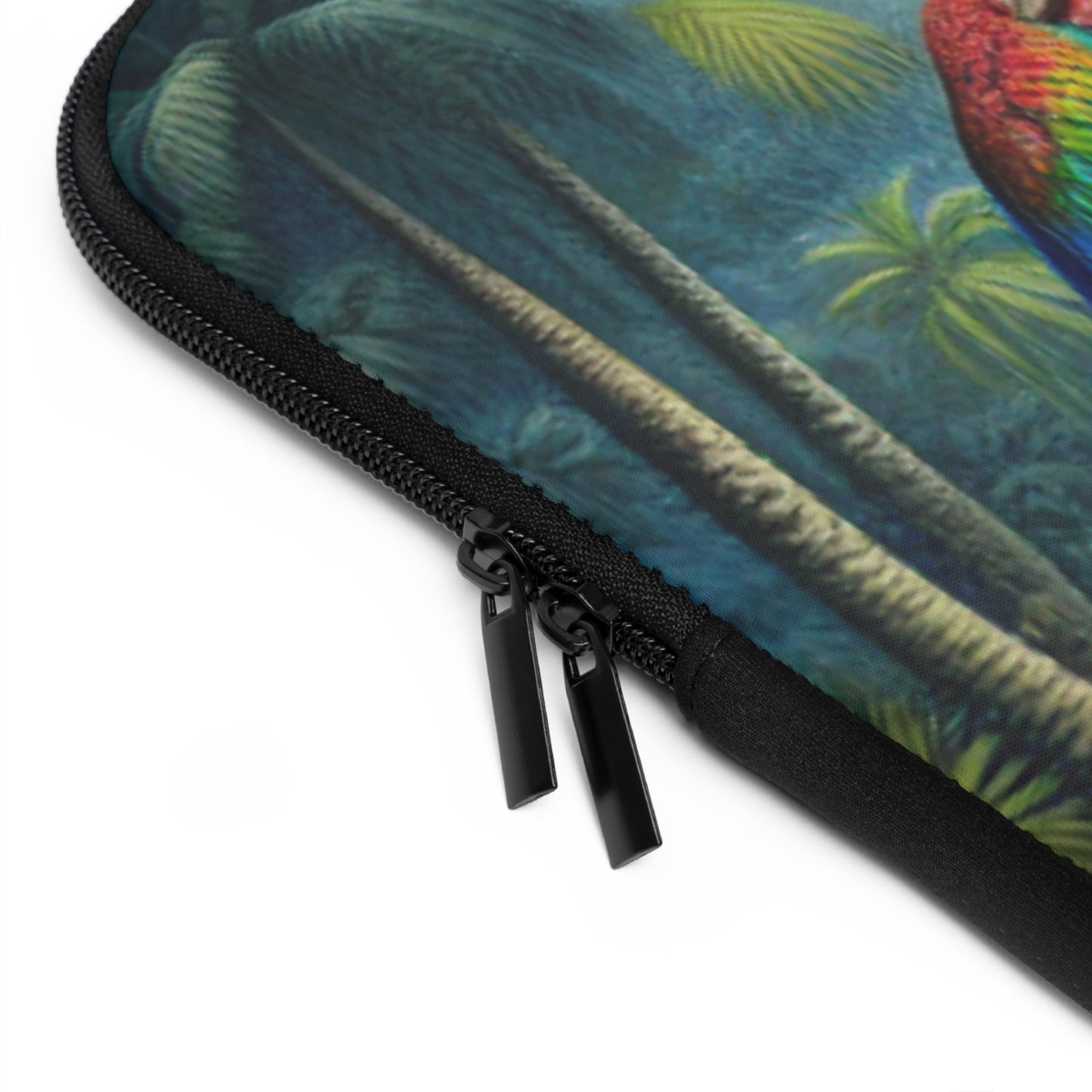 Tropical Laptop Sleeve, 5 Sizes - Perfect for Beach Lovers & Students / Sleeping Parrot Beauty