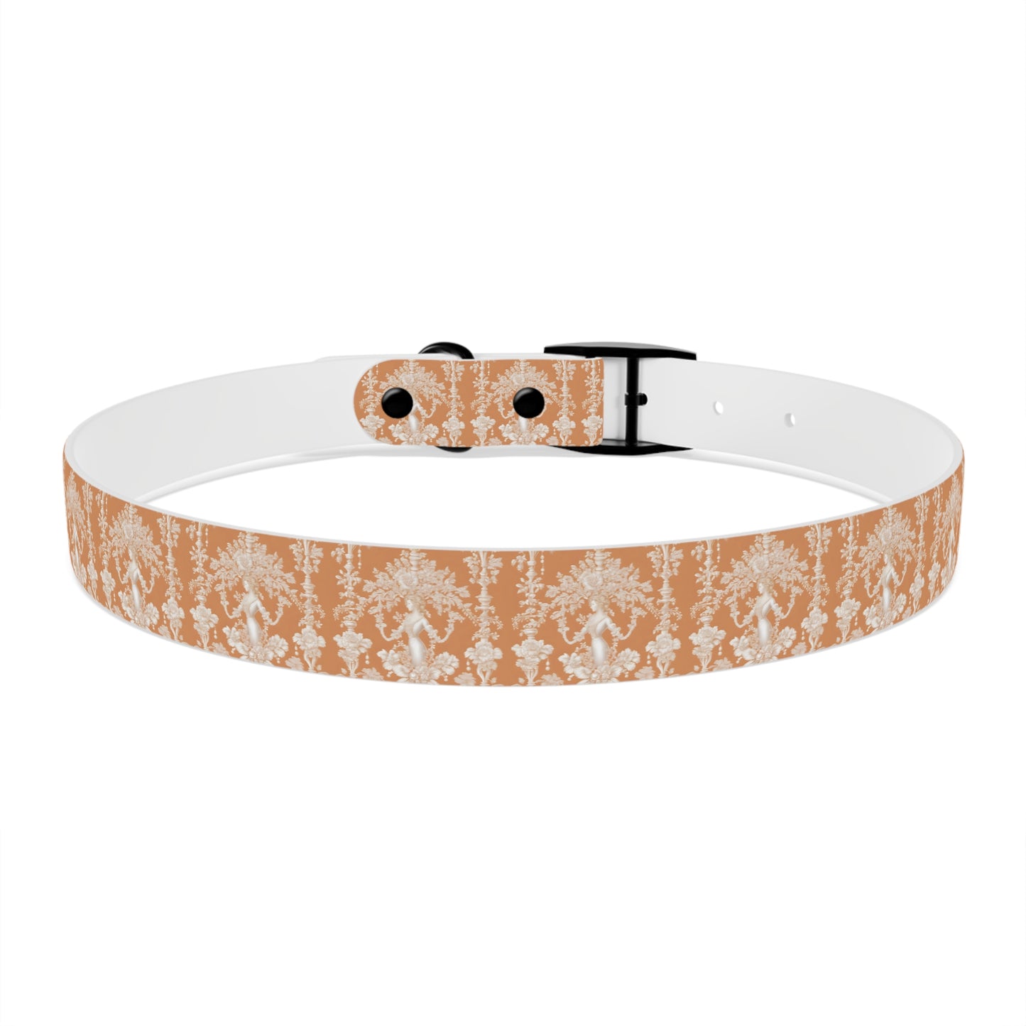 Dog Collar - Pearl Lady Toile, melon