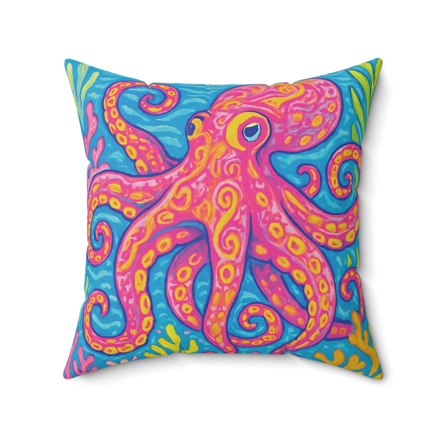 Decorative Pillow - Accent Cushion, 4 Sizes / Octopus Kraken Joe