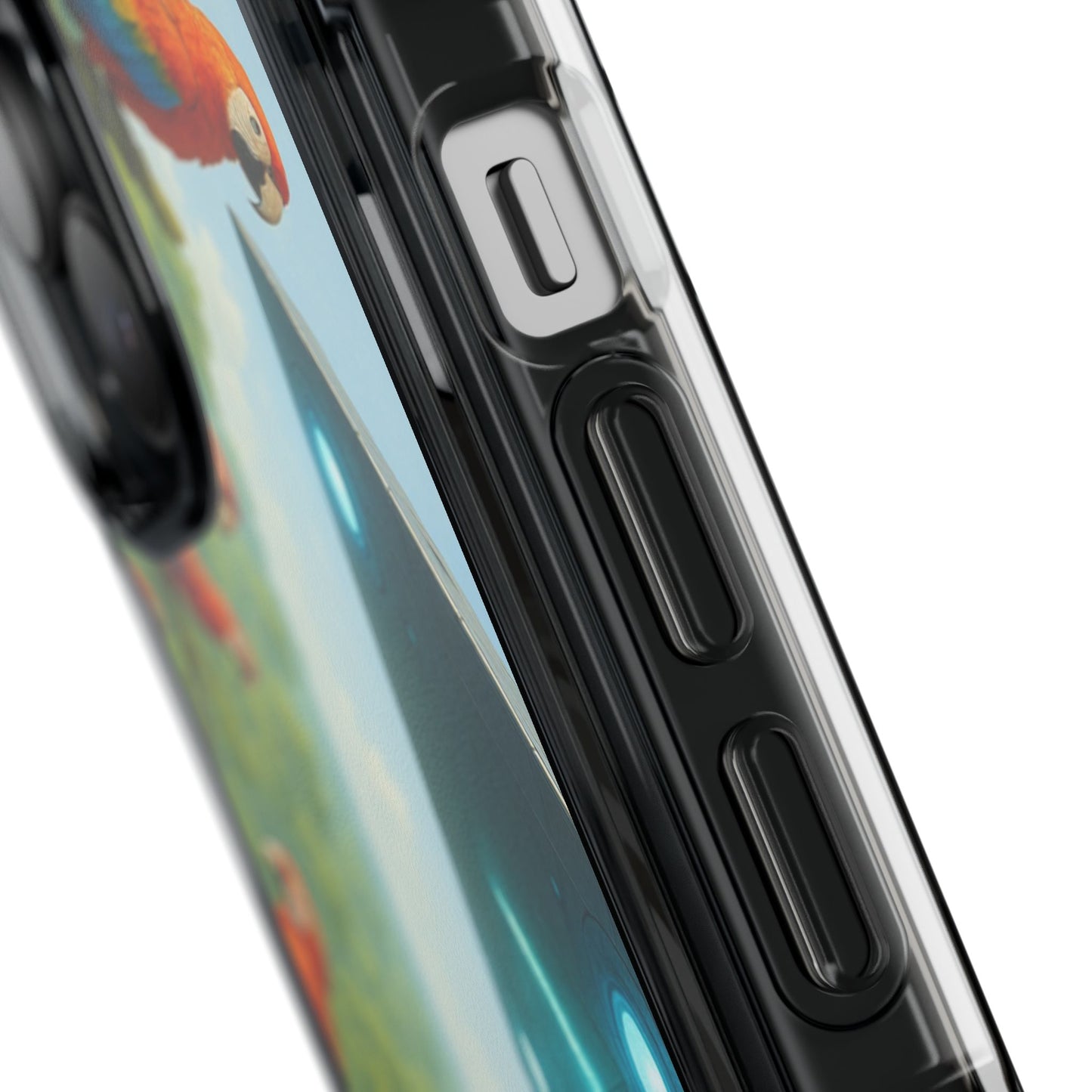 UFO and Macaws Magnetic Clear Phone Case, Many Models
