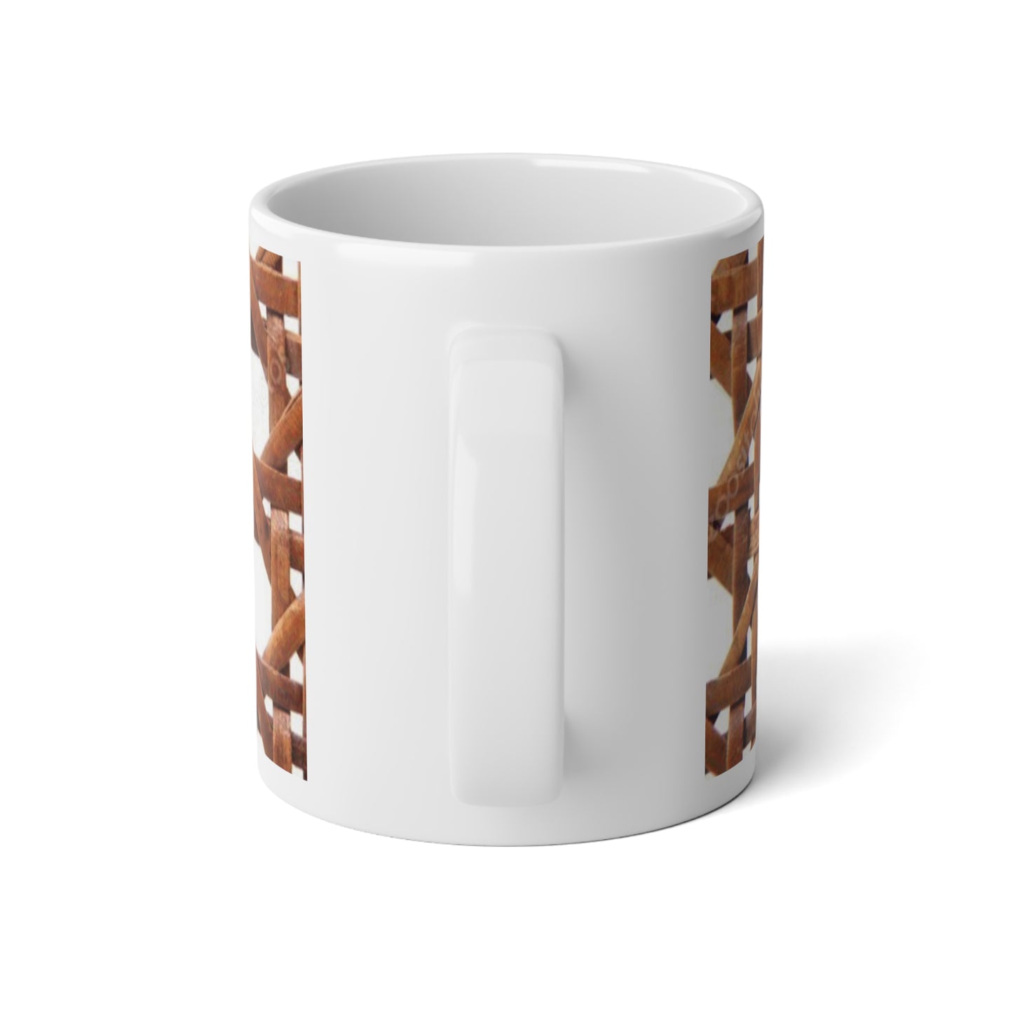 Jumbo Mug, 20oz, Chair Wicker Brown | Tropical Coffee Cup