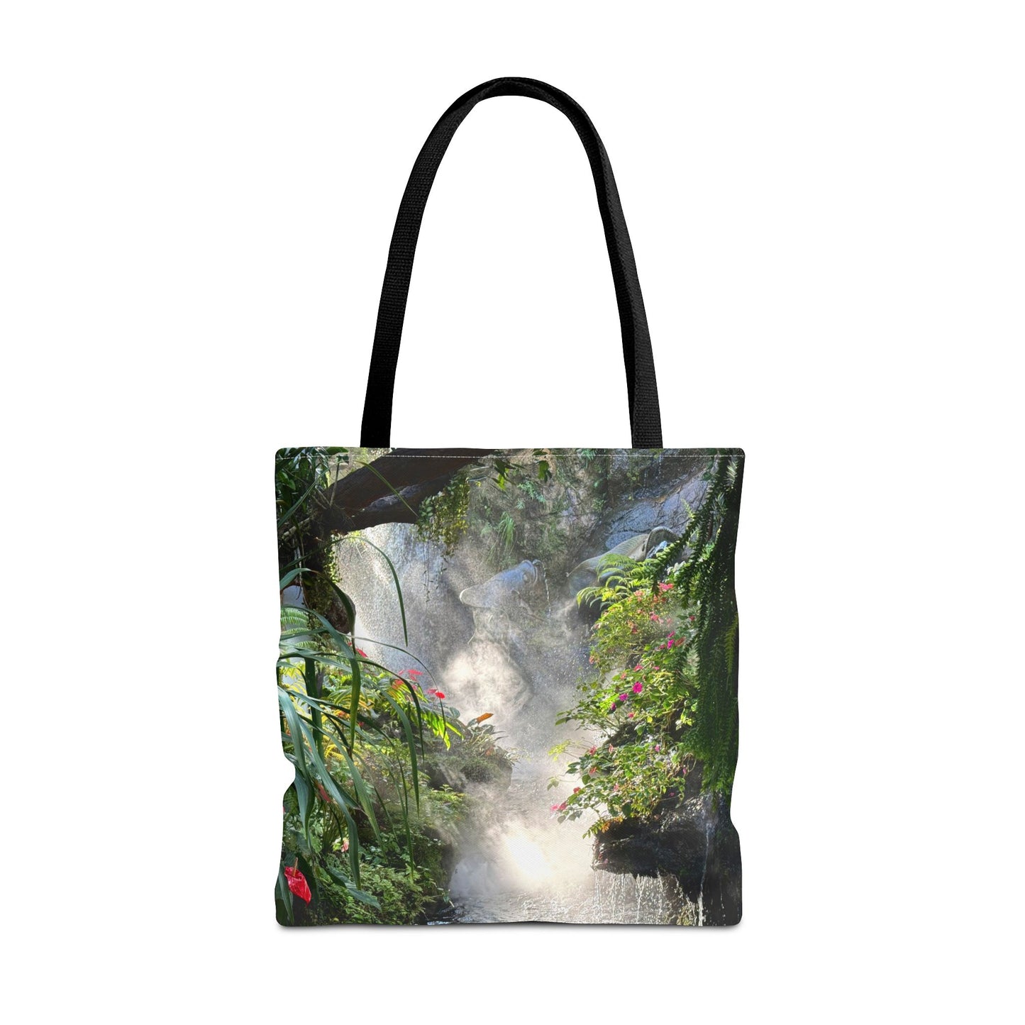 Tropical Misty Rainforest River Tote Bag - 3 Sizes