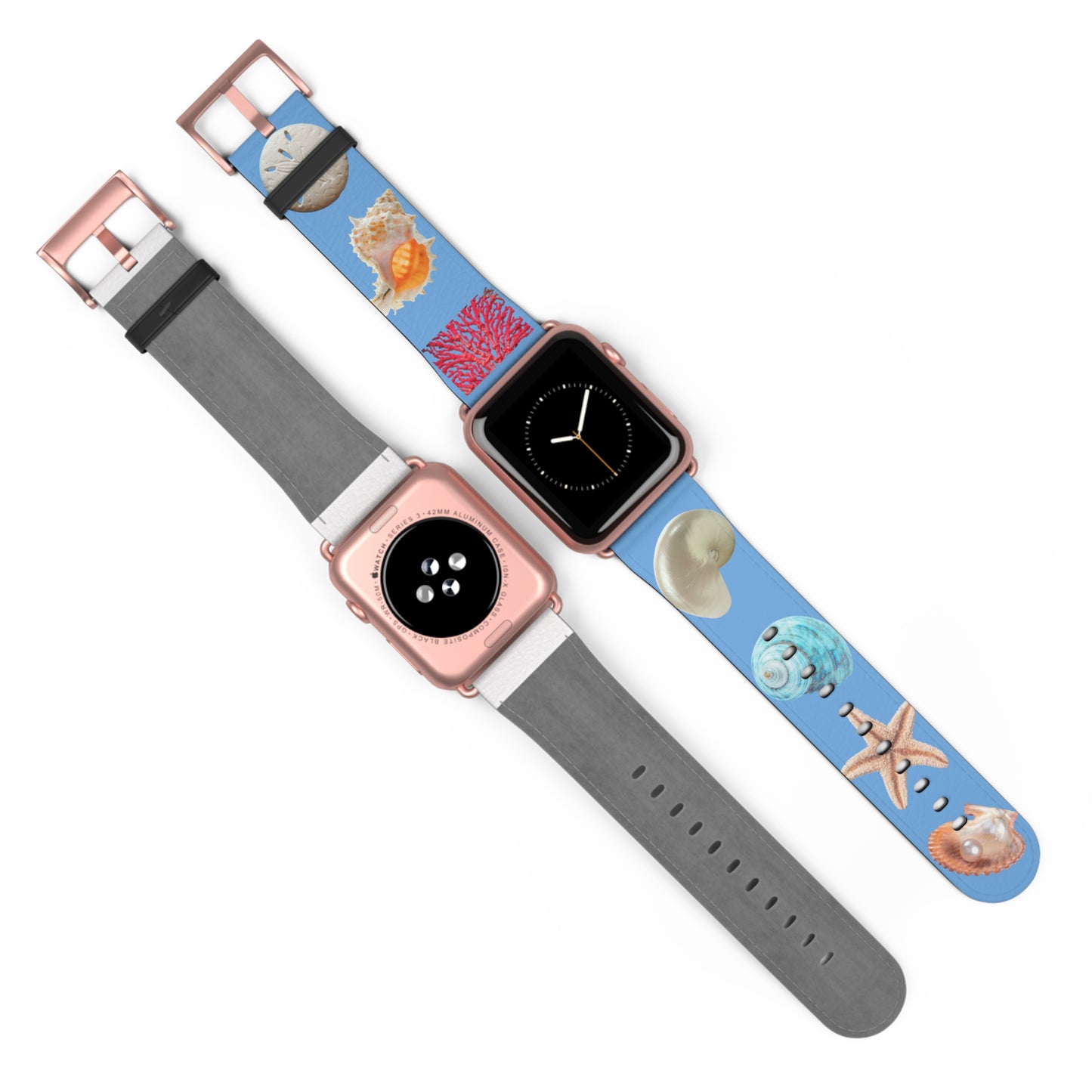 Apple Watch Band - Real Seashell Collection, lt blue