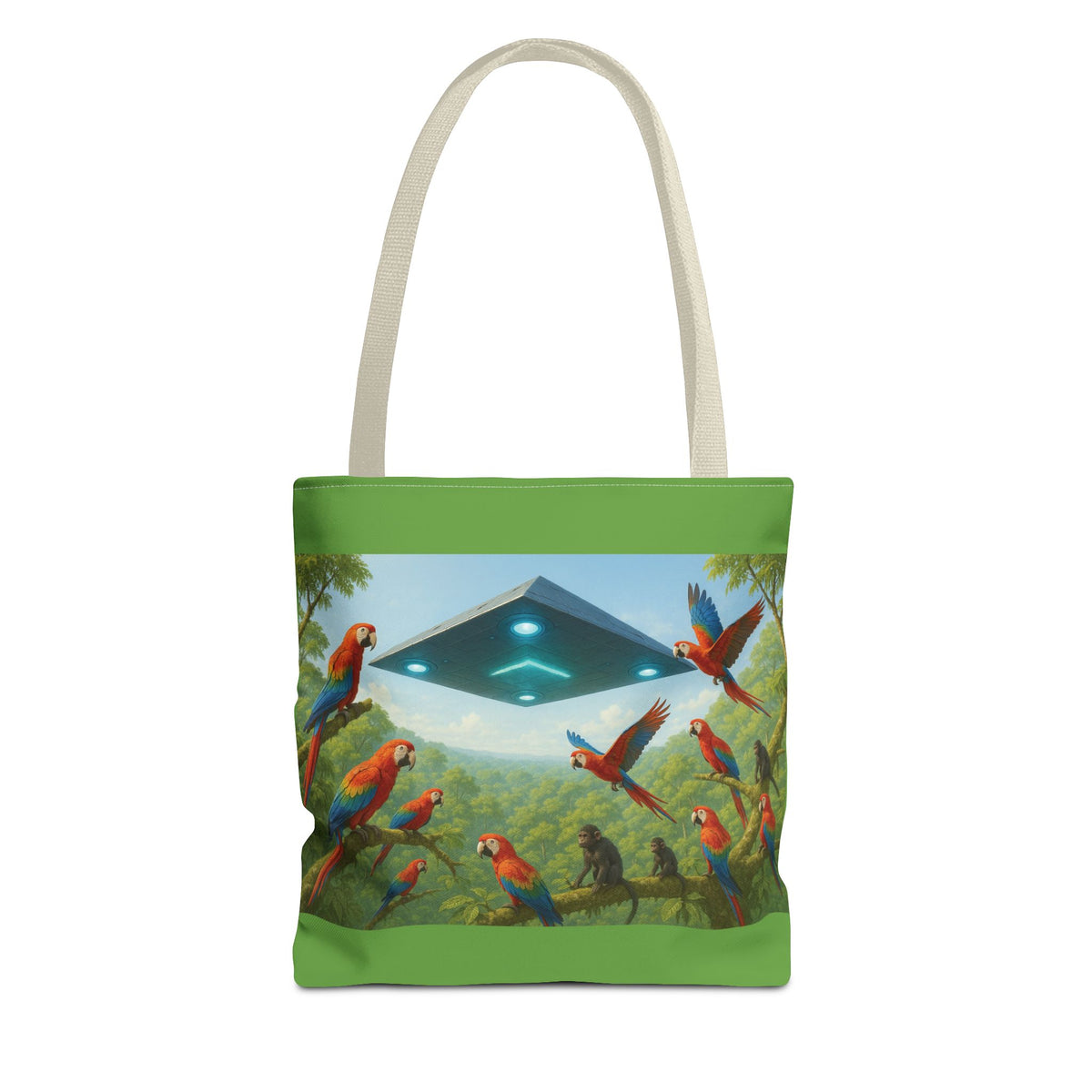 UFO and Macaws Tote Bag - 3 Sizes