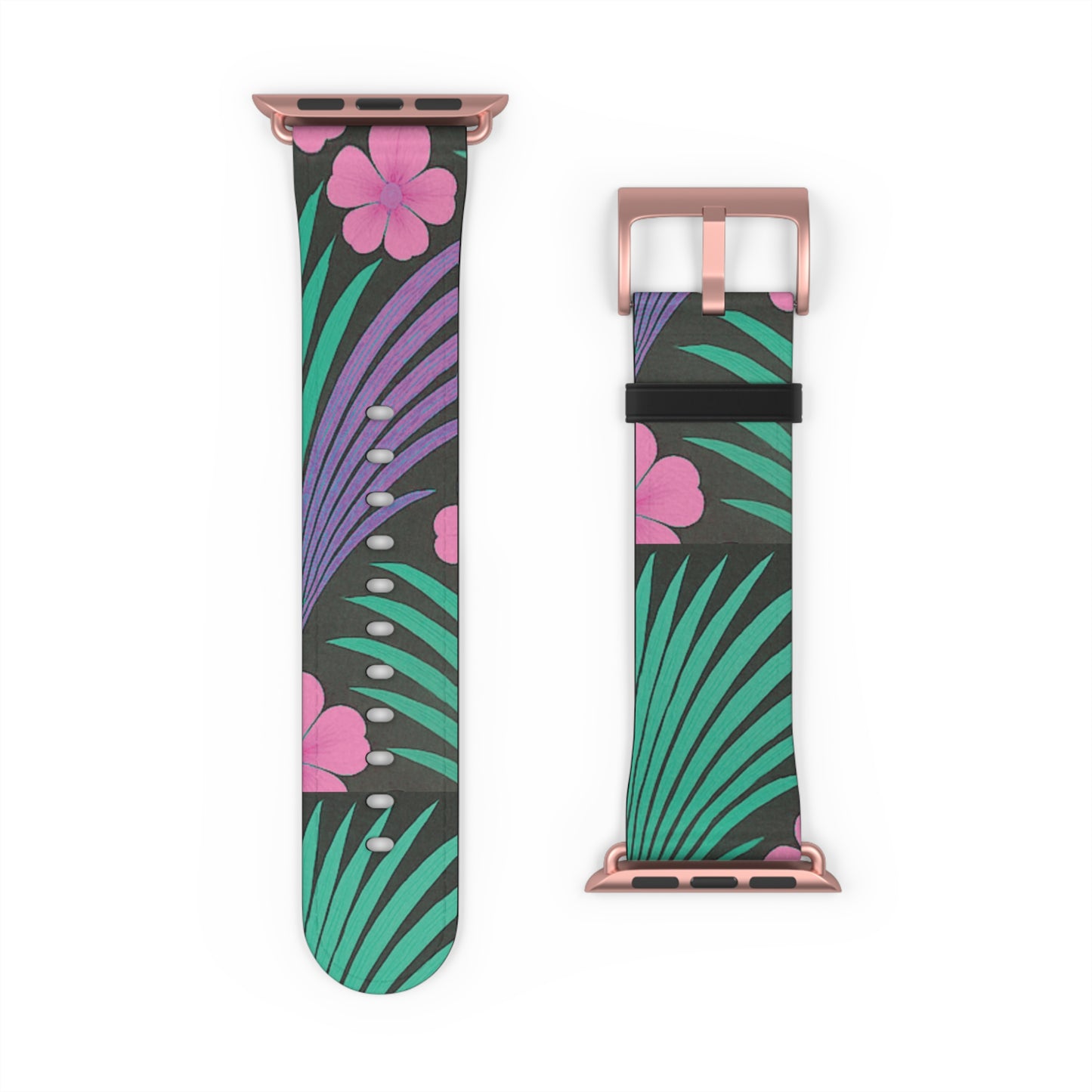 Apple Watch Band - Midnight Hibiscus Deco/Pink