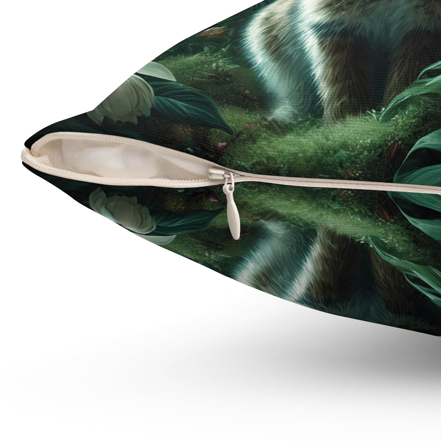 Decorative Pillow - Accent Cushion, 4 Sizes /Tropical Sumatran Rabbits/Tundra