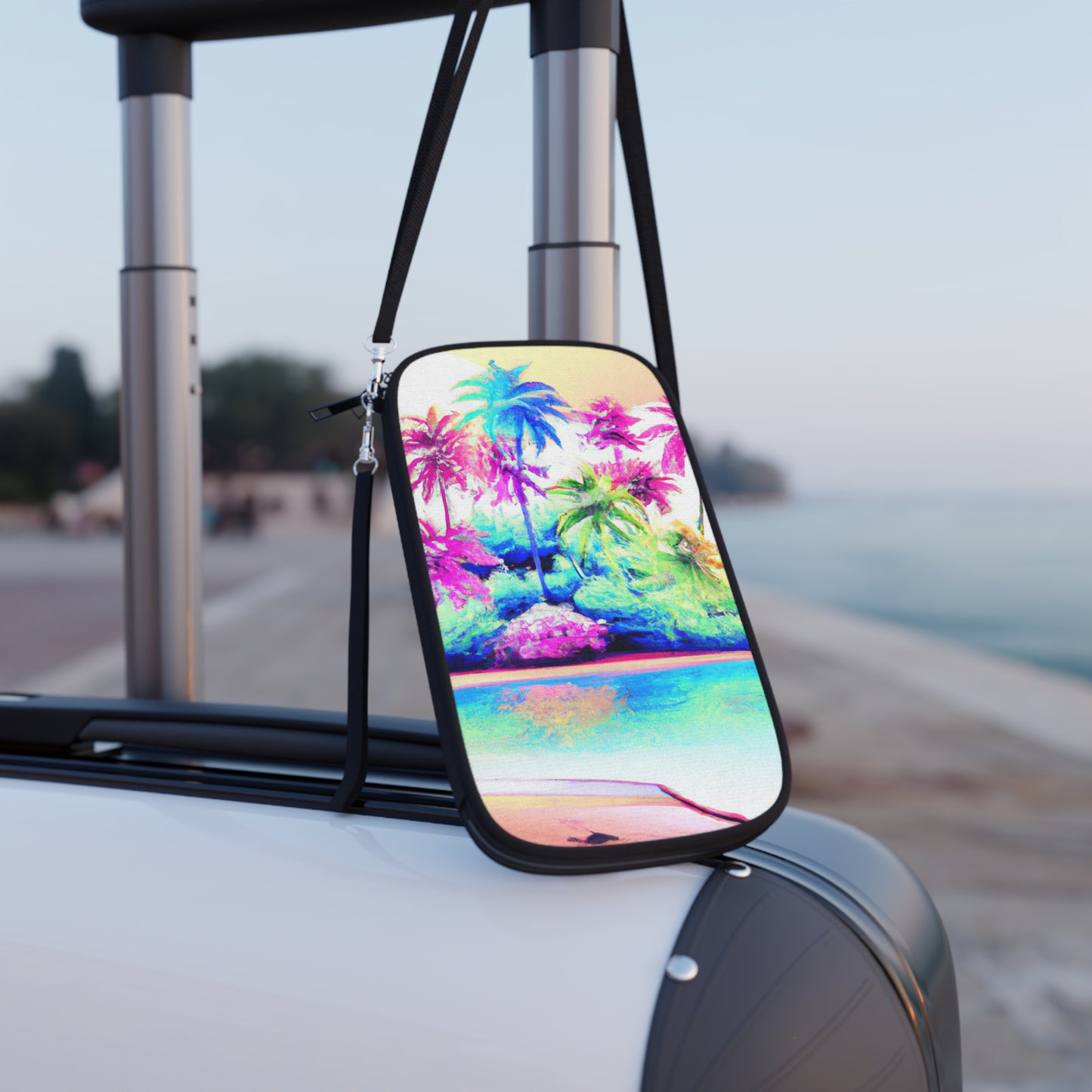 Passport Wallet – Perfect for Travelers & Adventurers / Watercolor Beach