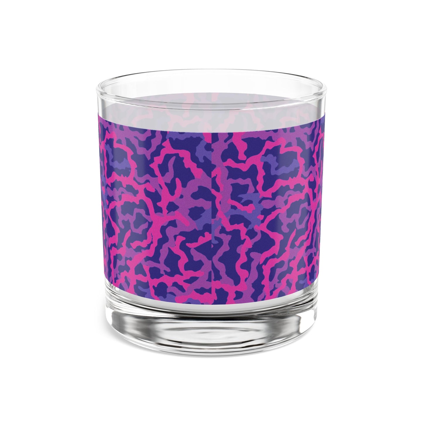 Tropical Paradise Rocks Glass - 10oz Colorful Coral Threads/Heatwave Design