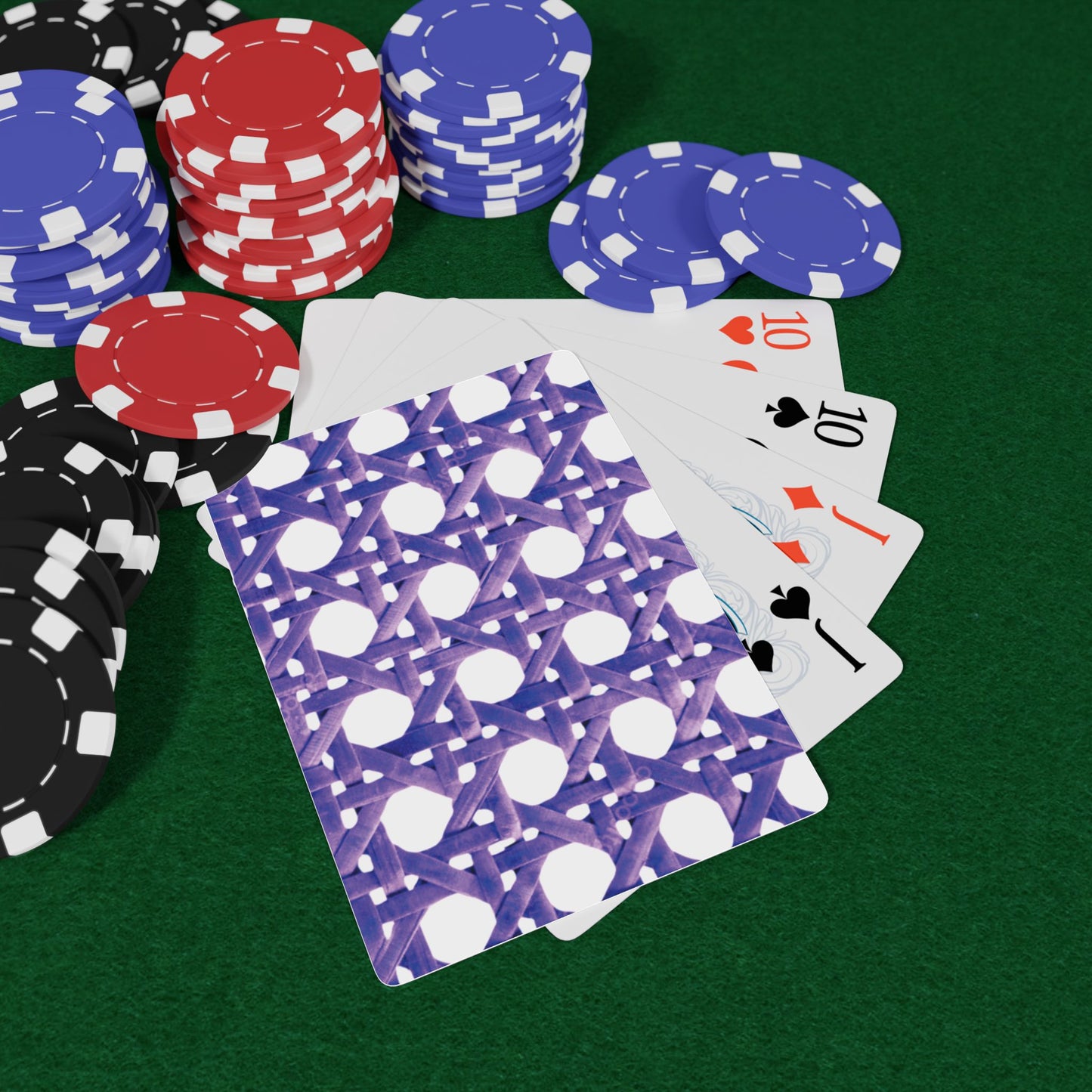 Poker Playing Cards - Beach Chair Wicker/Amethyst