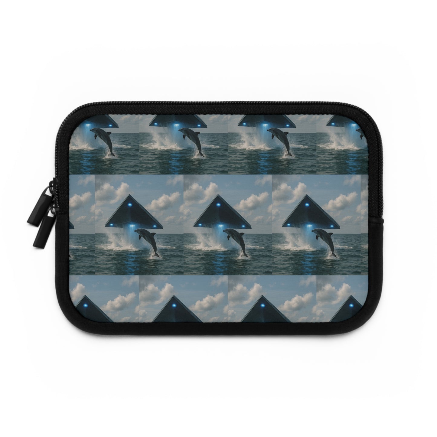 Tropical Laptop Sleeve, 5 Sizes - Perfect for Ocean Lovers / UFO and Dolphin