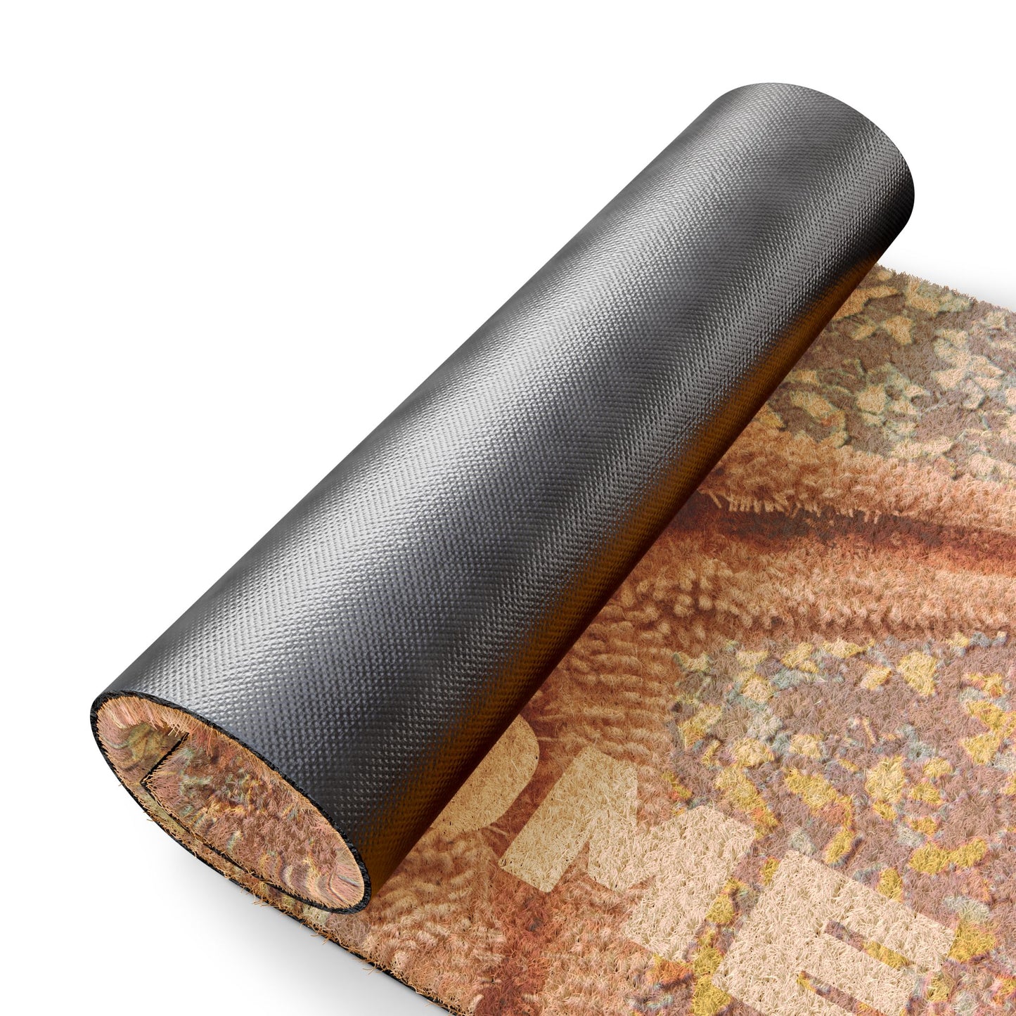 Tropical Ocean Doormat - Vibrant Coconut Fiber Entrance Mat / WELCOME Disco Starfish