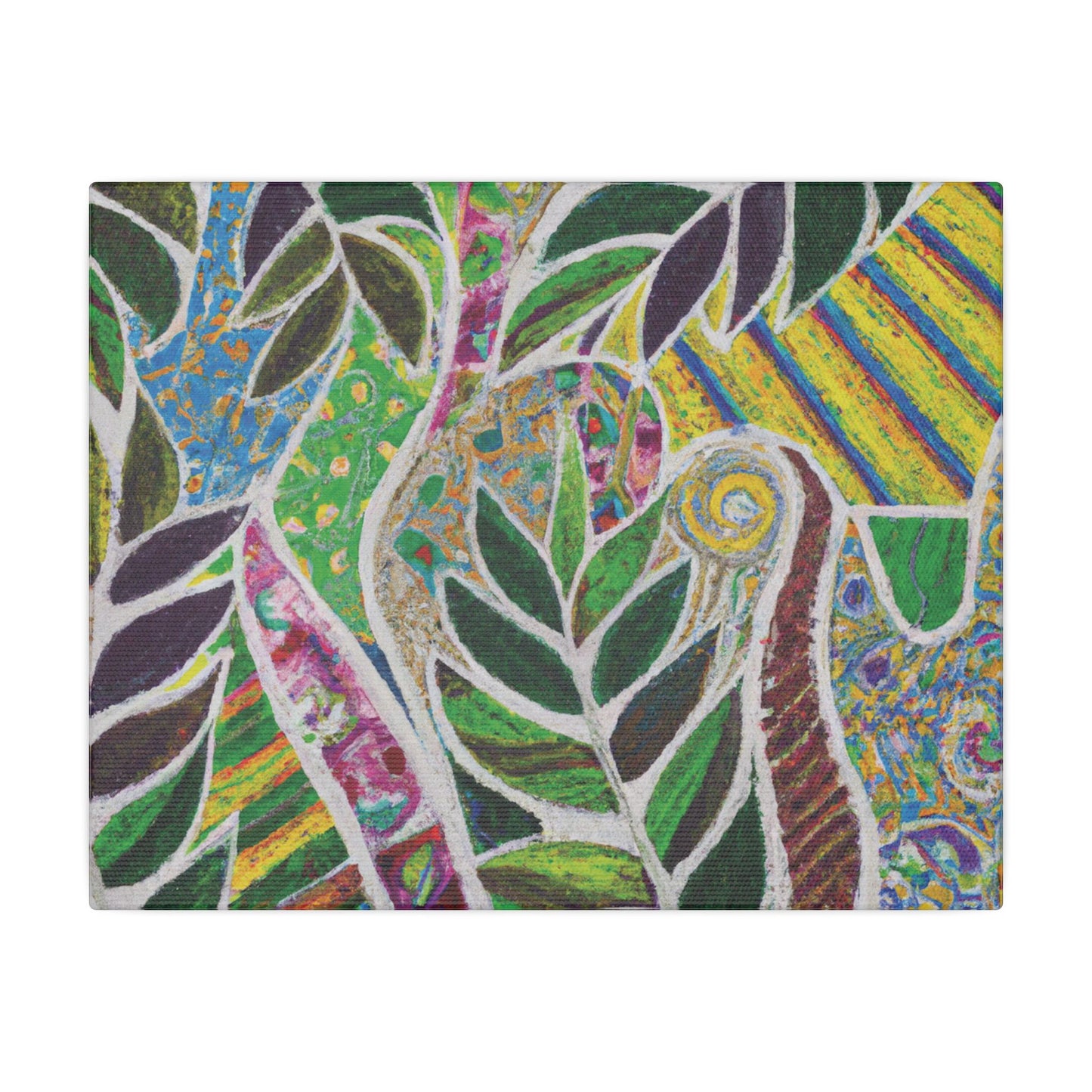 Tropical Canvas Artwork - Stretched Canvas Print, Many Sizes / Amazon Whimsy