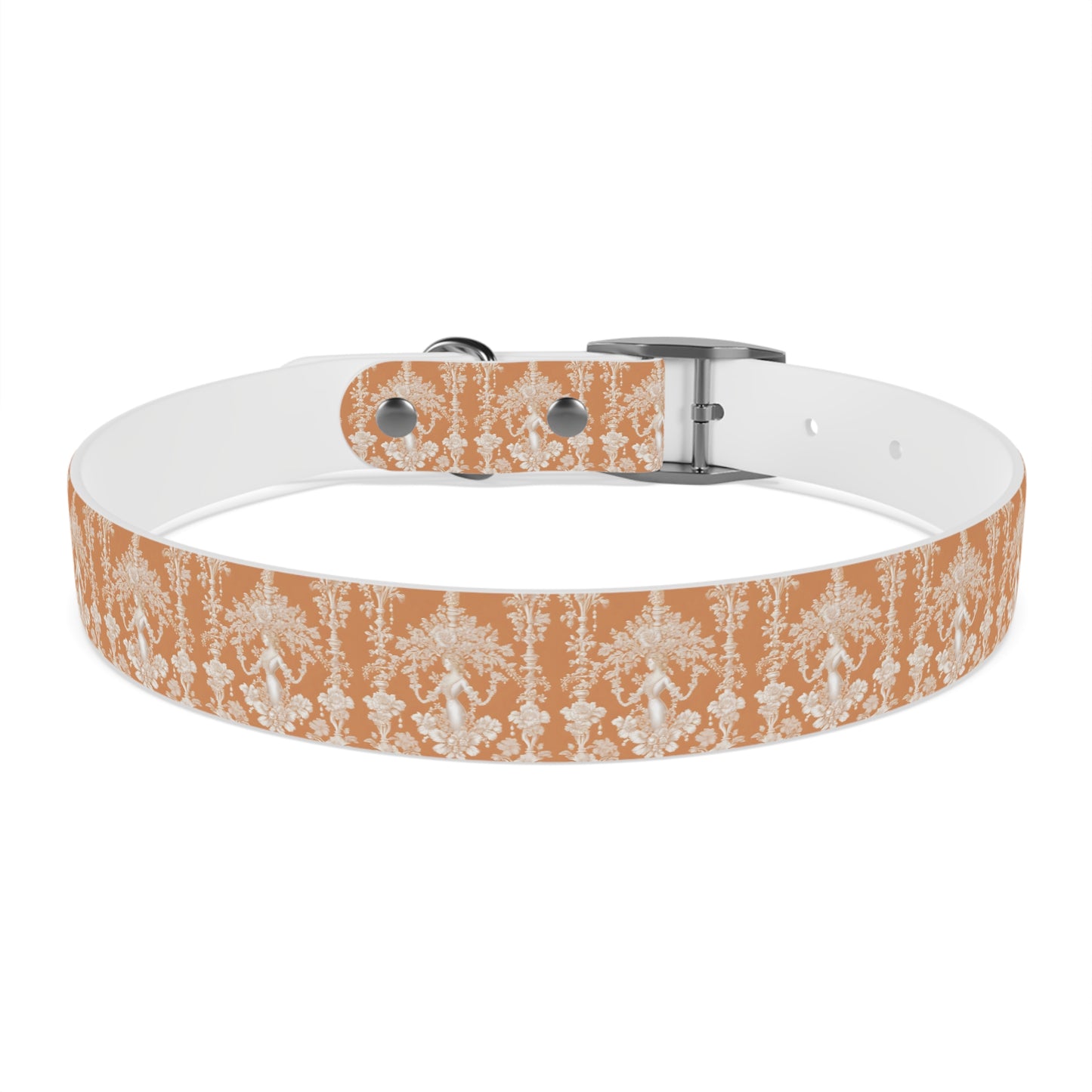 Dog Collar - Pearl Lady Toile, melon