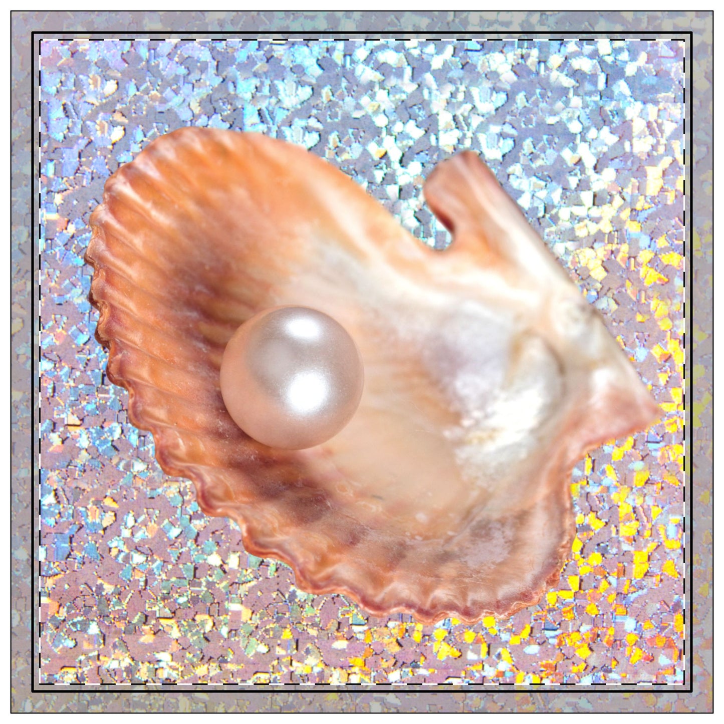 Disco Peach Pearl Oyster Polyester Napkins | SET of 4 | Stylish Table Decor