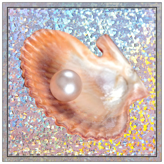 Disco Peach Pearl Oyster Polyester Napkins | SET of 4 | Stylish Table Decor