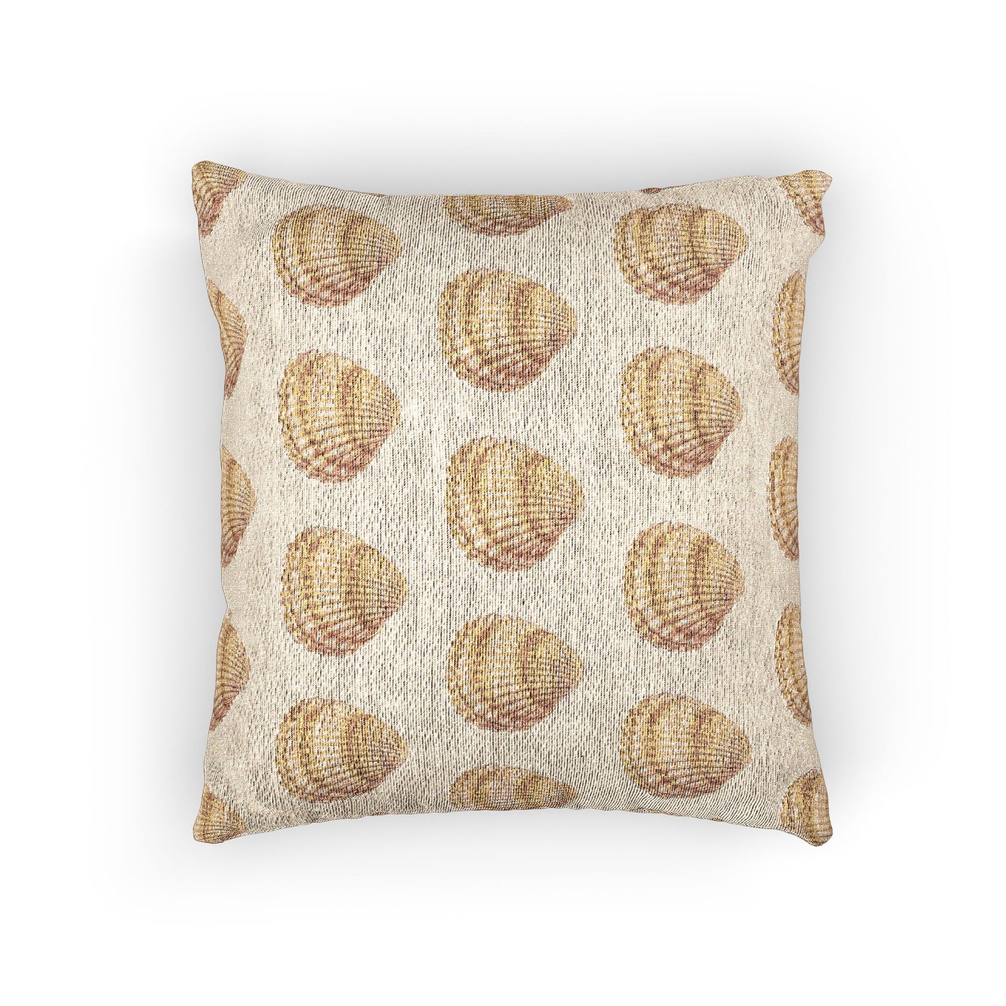 Woven Pillow, 17"W x 18"L - Lt. Orange Scallop
