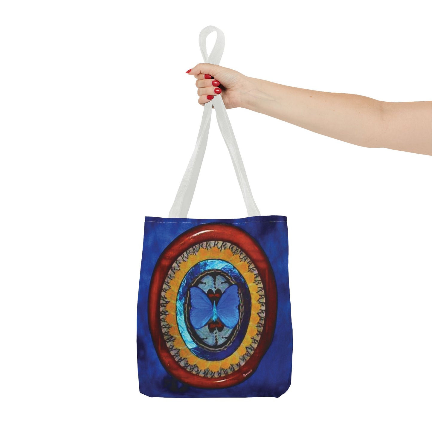 Real Oval Butterfly Wing Art Tote Bag - 3 Sizes