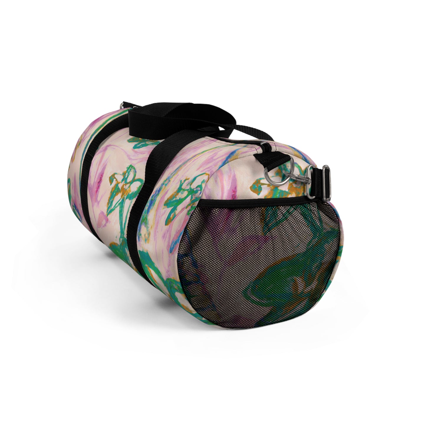 Tropical Rainforest Duffel Bag - Perfect for Travel and Gym / Tropical Doodles, Pink