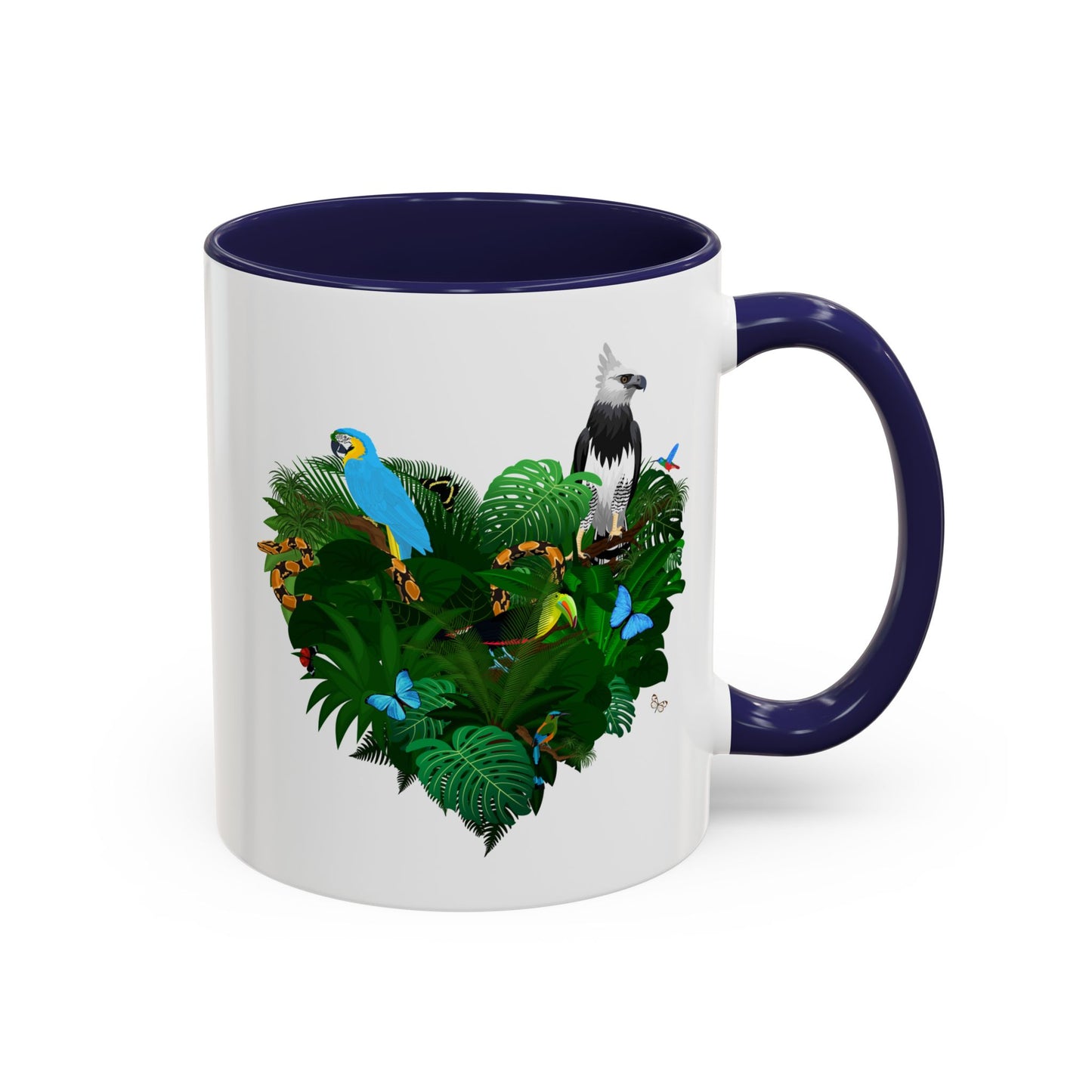 Accent Coffee Mug | Tropical-Inspired Drinkware / Rainforest Love