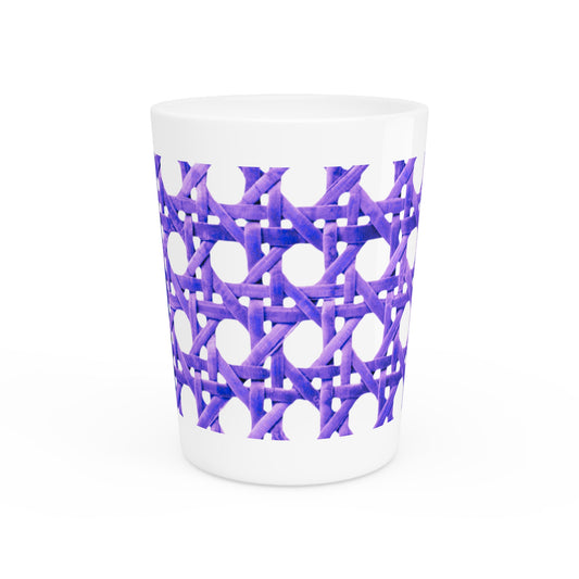 Shot Glass - Beach Chair Wicker, Amethyst