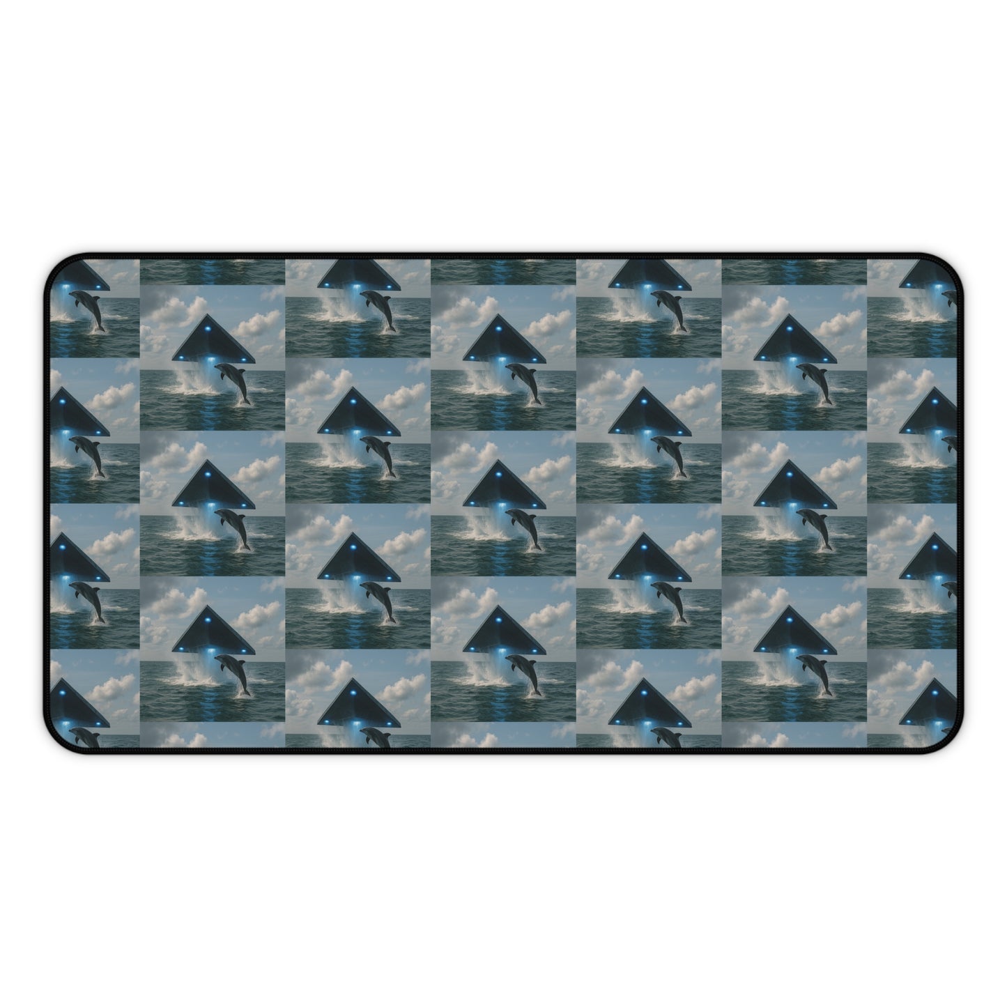 Tropical Mouse Pad/Desk Mat, 3 Sizes - Perfect for Home Office / UFO and Dolphin