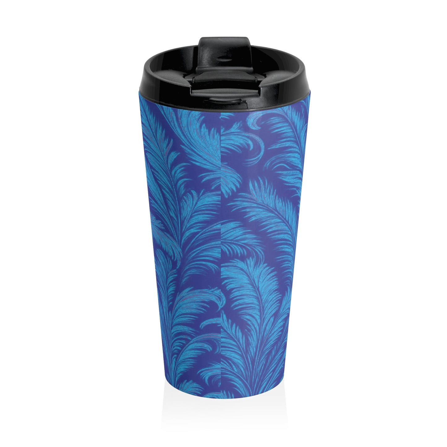 15 oz. Stainless Steel Travel Mug | Rocco Palms, Blue