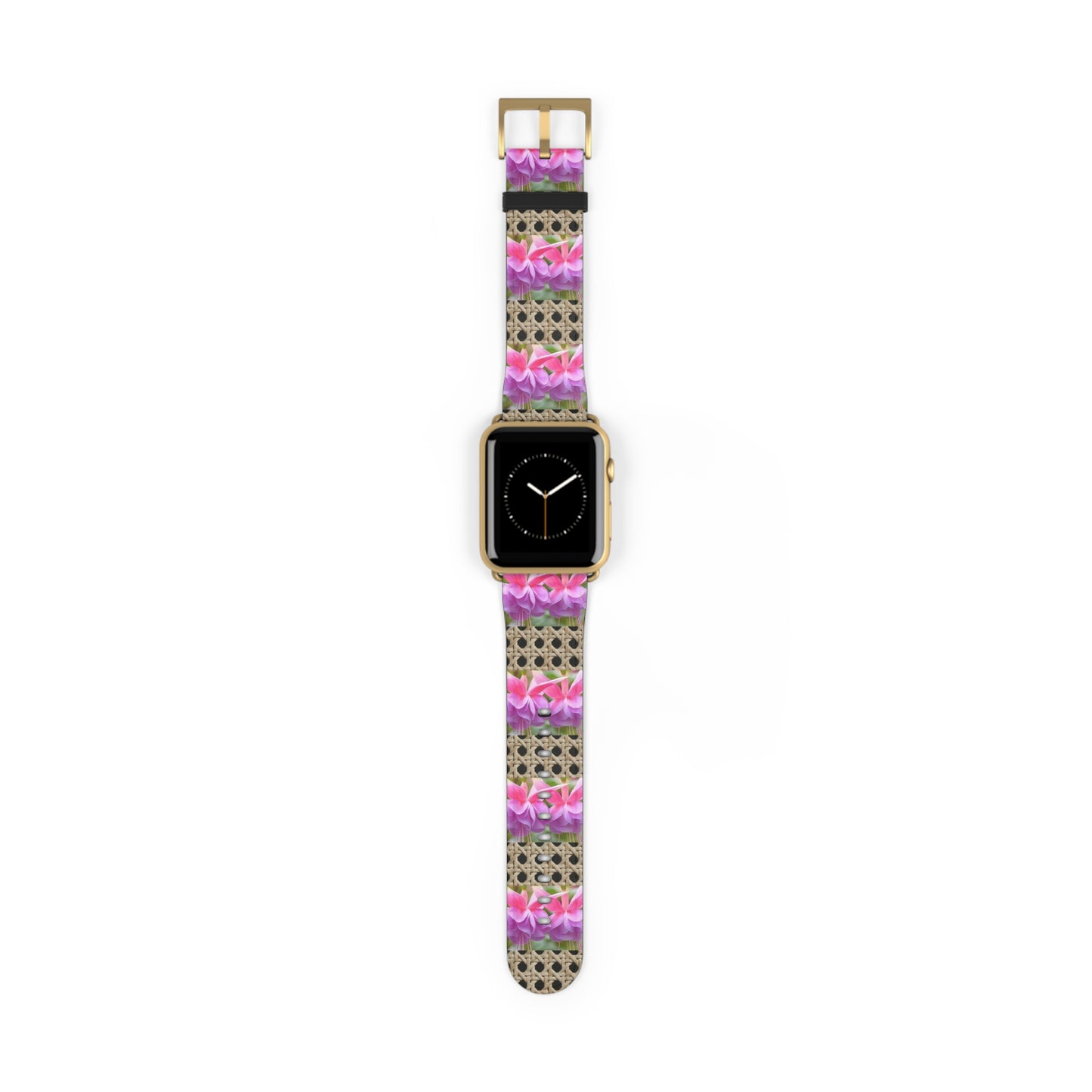 Apple Watch Band - Tropical Wicker and Two Fuchsias
